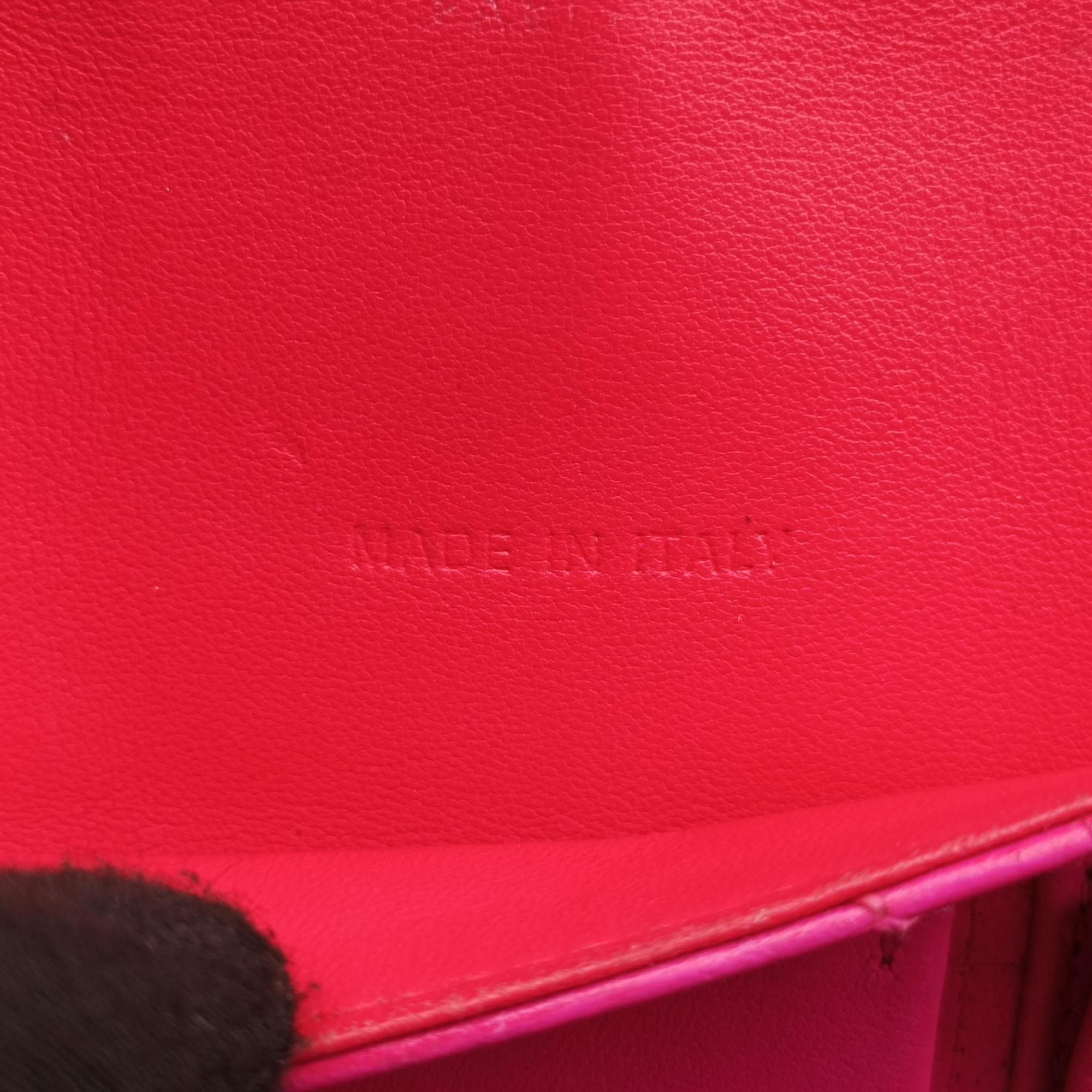Pre-owned Christian Dior Miss Dior CANNAGE New Lock Red lambskin  shoulderbag | stylenewstar