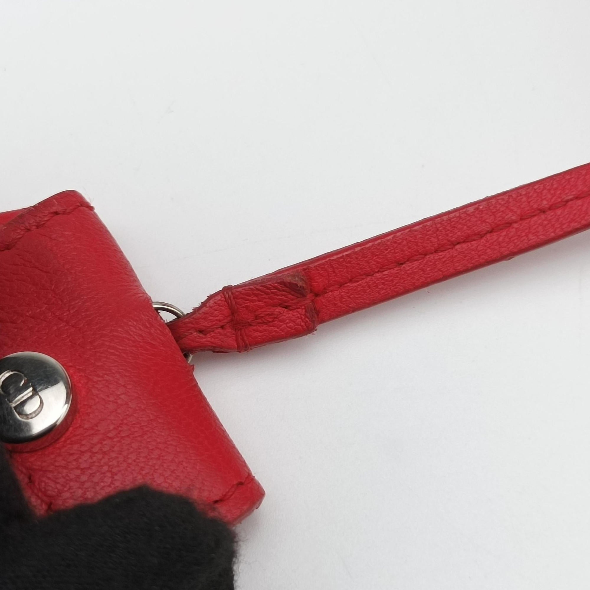 Pre-owned Christian Dior Miss Dior CANNAGE New Lock Red lambskin  shoulderbag | stylenewstar