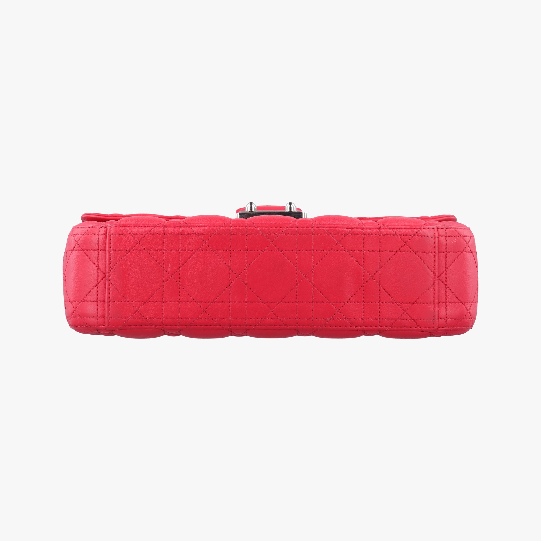 Pre-owned Christian Dior Miss Dior CANNAGE New Lock Red lambskin  shoulderbag | stylenewstar