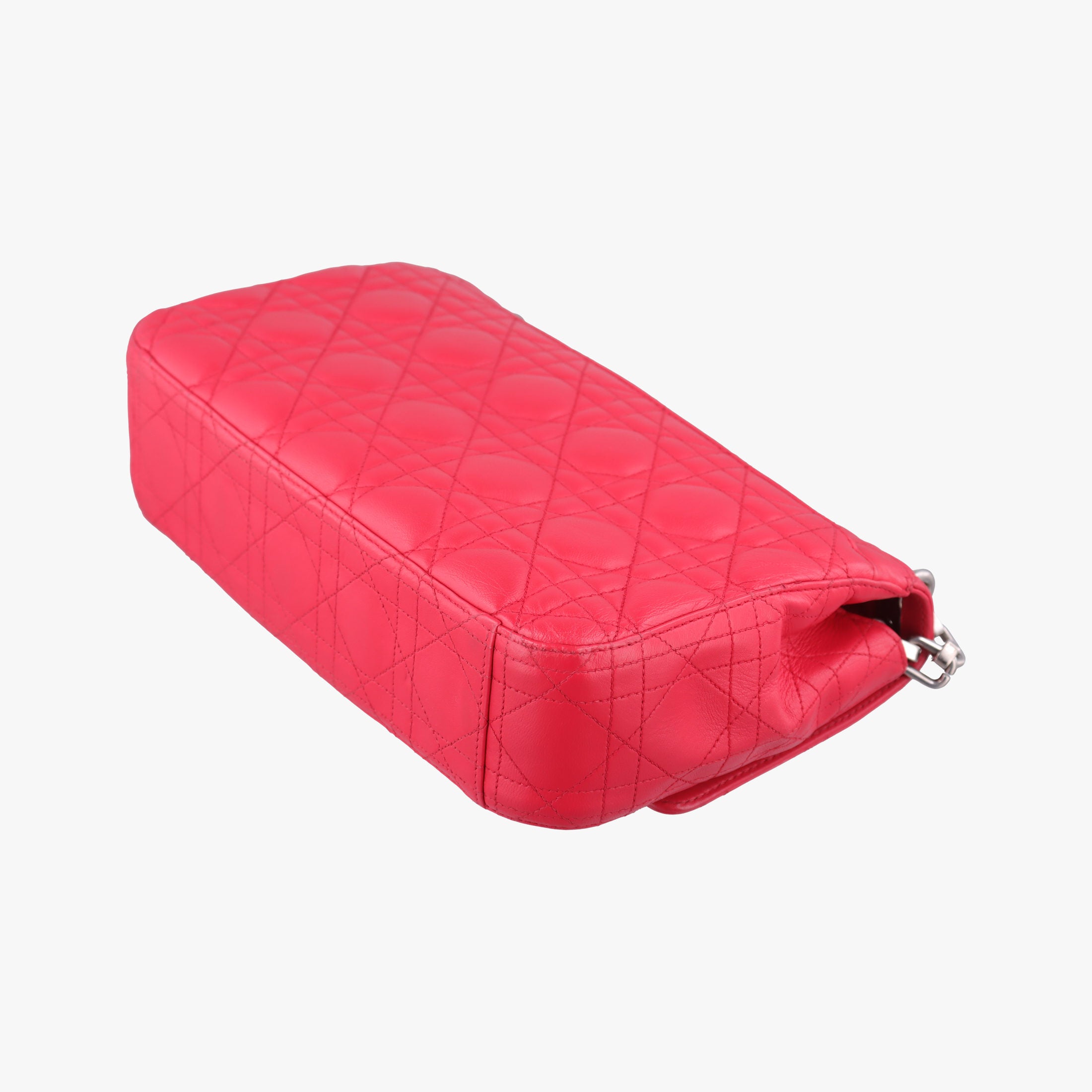 Pre-owned Christian Dior Miss Dior CANNAGE New Lock Red lambskin  shoulderbag | stylenewstar