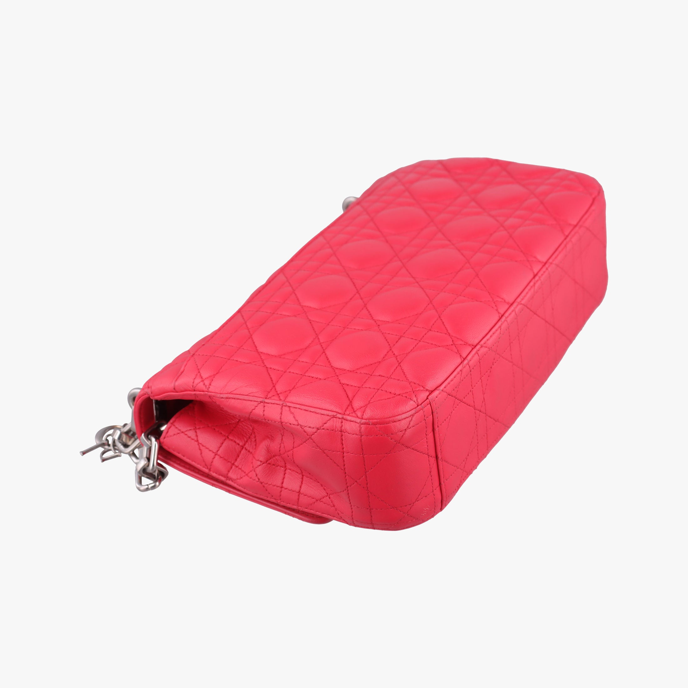 Pre-owned Christian Dior Miss Dior CANNAGE New Lock Red lambskin  shoulderbag | stylenewstar