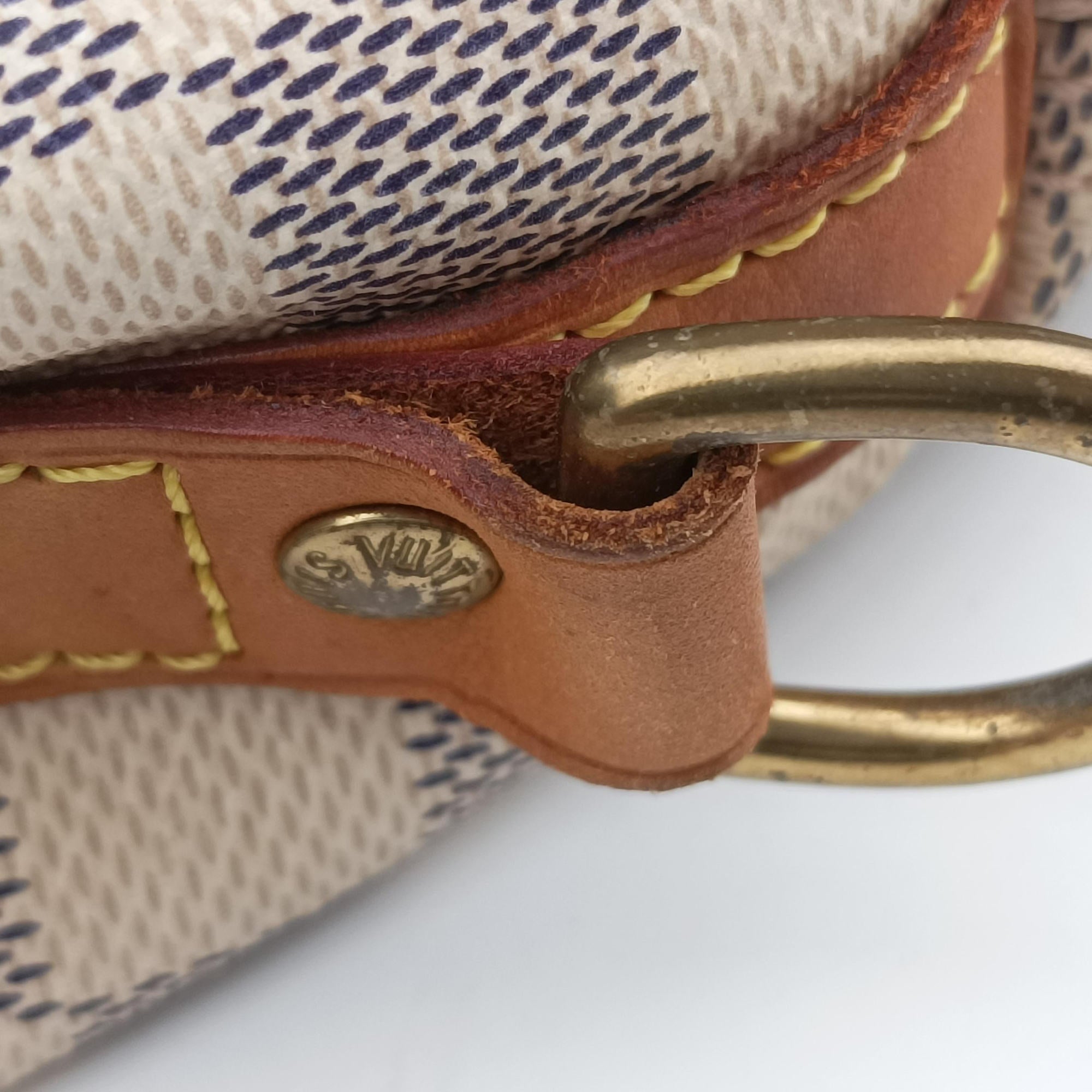 Pre-owned Louis Vuitton Speedy 35 Azur Damier Canvas N41535 handbag | stylenewstar