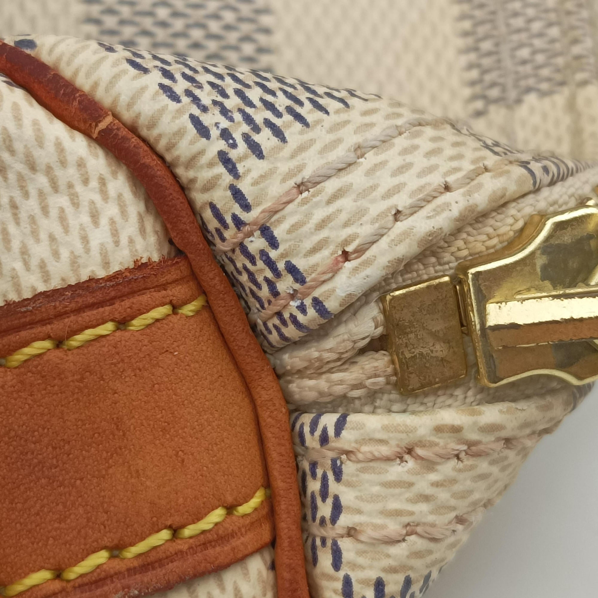 Pre-owned Louis Vuitton Speedy 35 Azur Damier Canvas N41535 handbag | stylenewstar