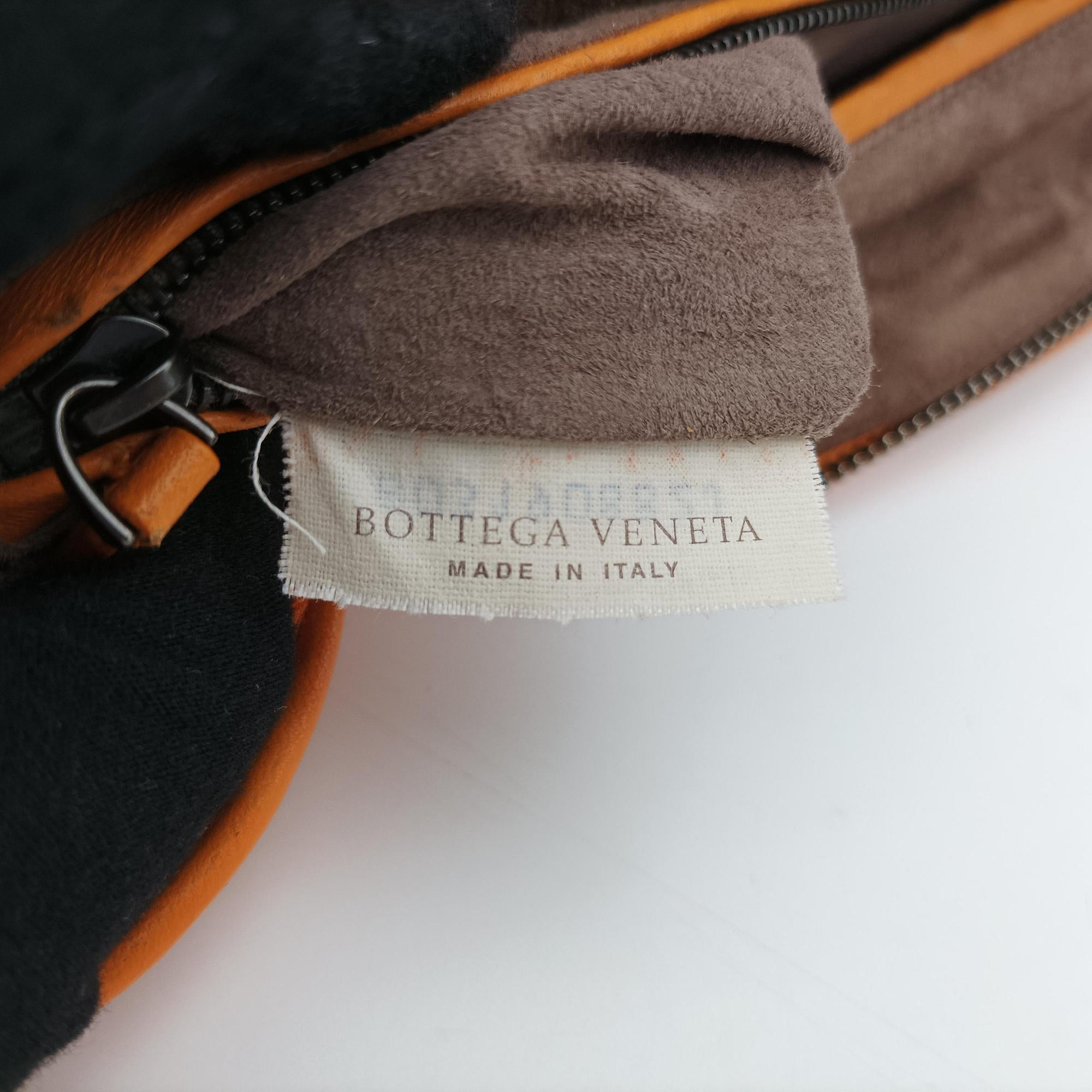Pre-owned Bottega Veneta NODINI Intrecciato Orange lambskin  shoulderbag | stylenewstar