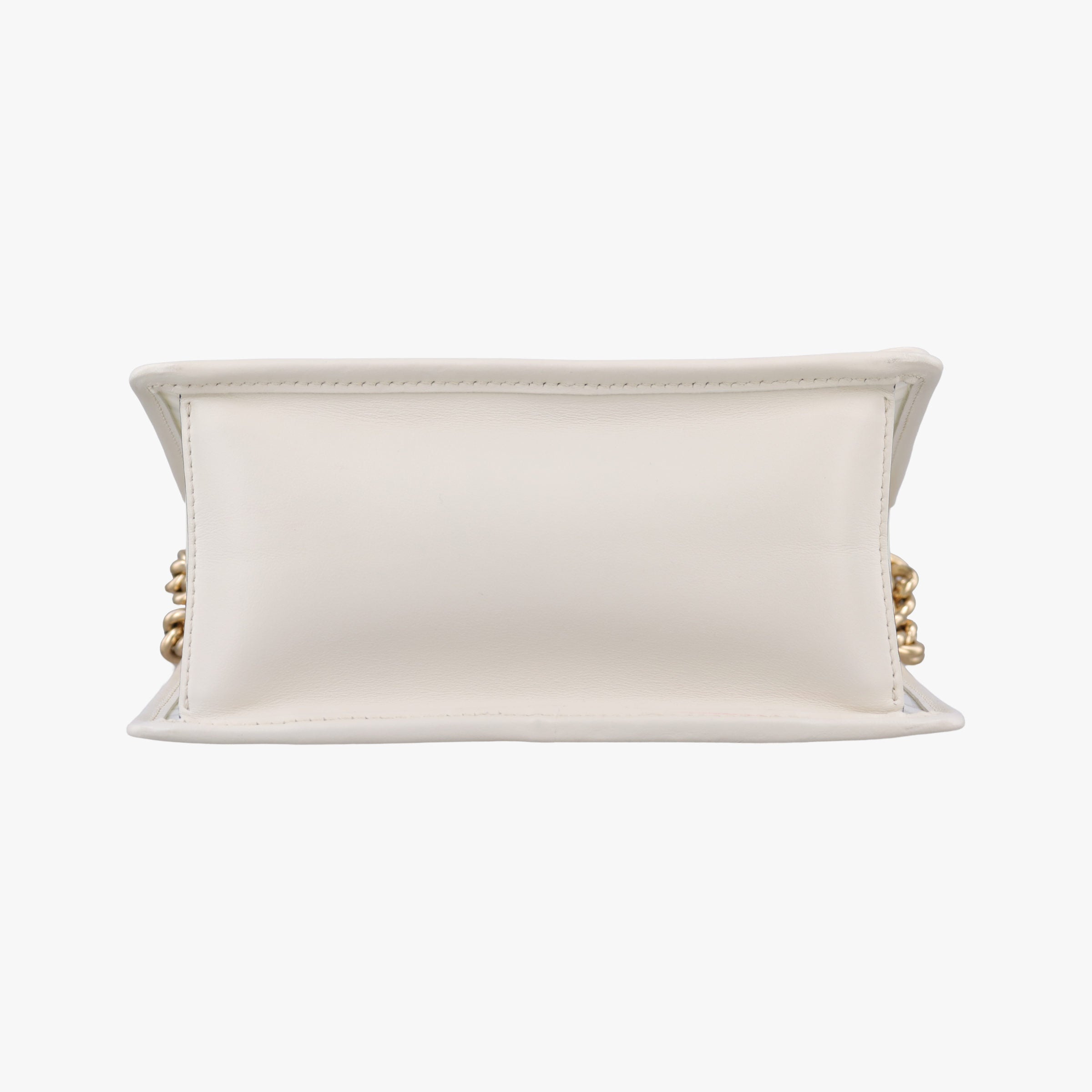 Pre-owned Fendi KAN I F White PVC coated canvas×Leather 8BT286 shoulderbag | stylenewstar