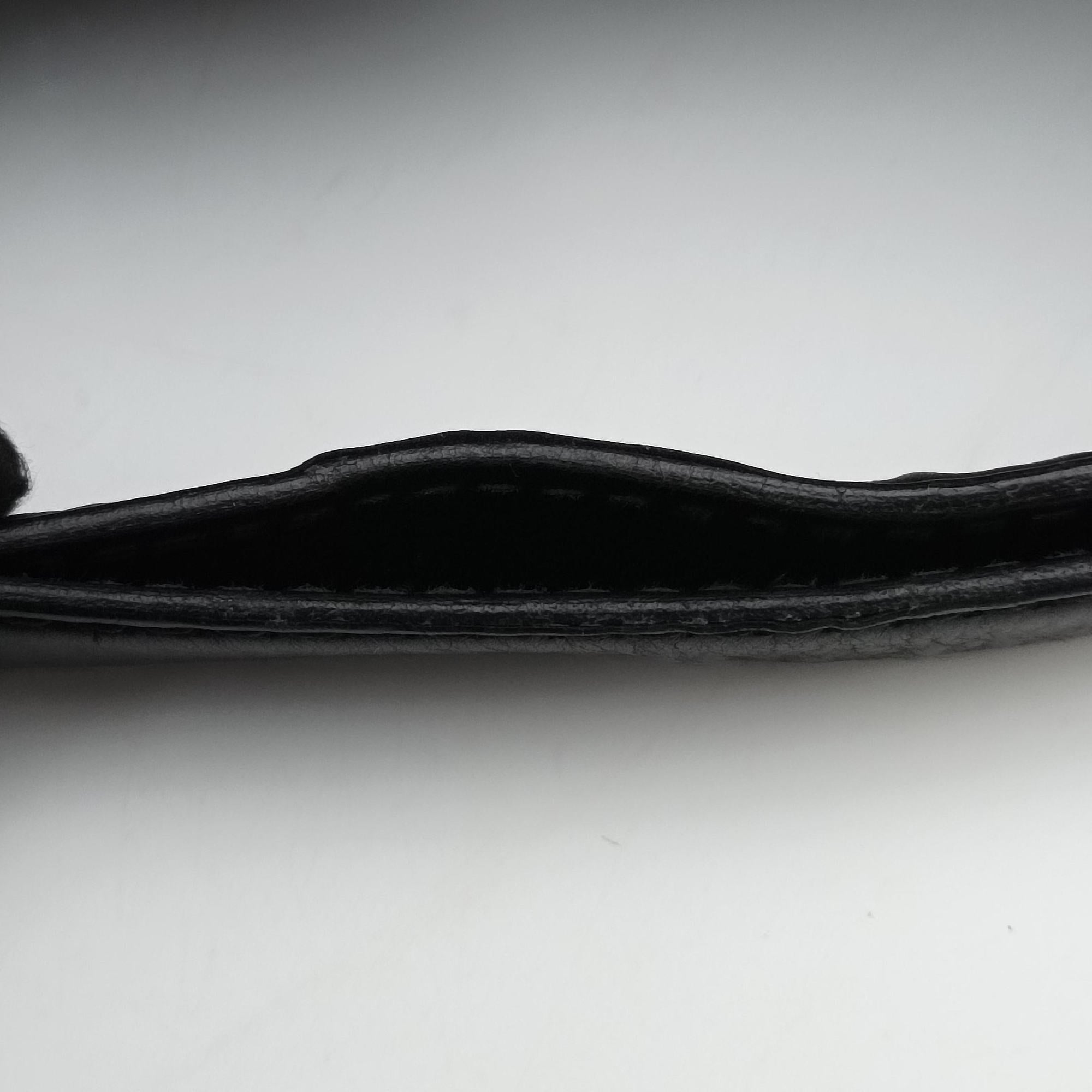 Pre-owned Gucci Stirrup Exotic Horsebit Black Leather 296855 shoulderbag | stylenewstar
