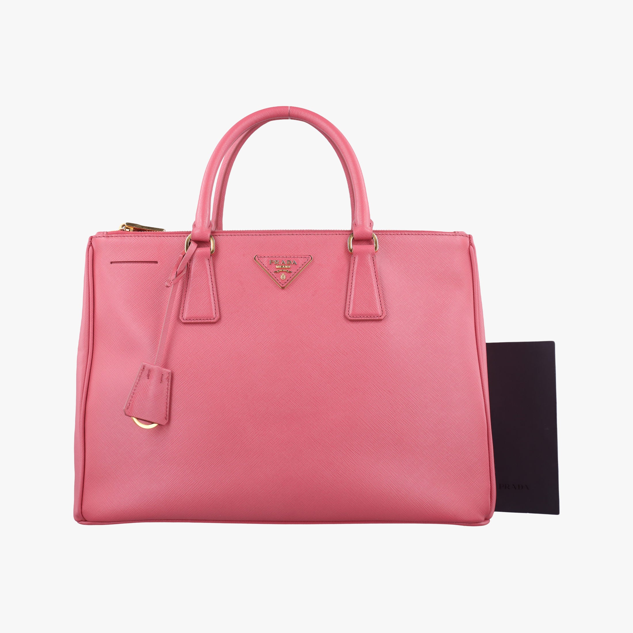 Pre-owned Prada Galleria Pink SAFFIANO Leather BN1786 handbag | stylenewstar