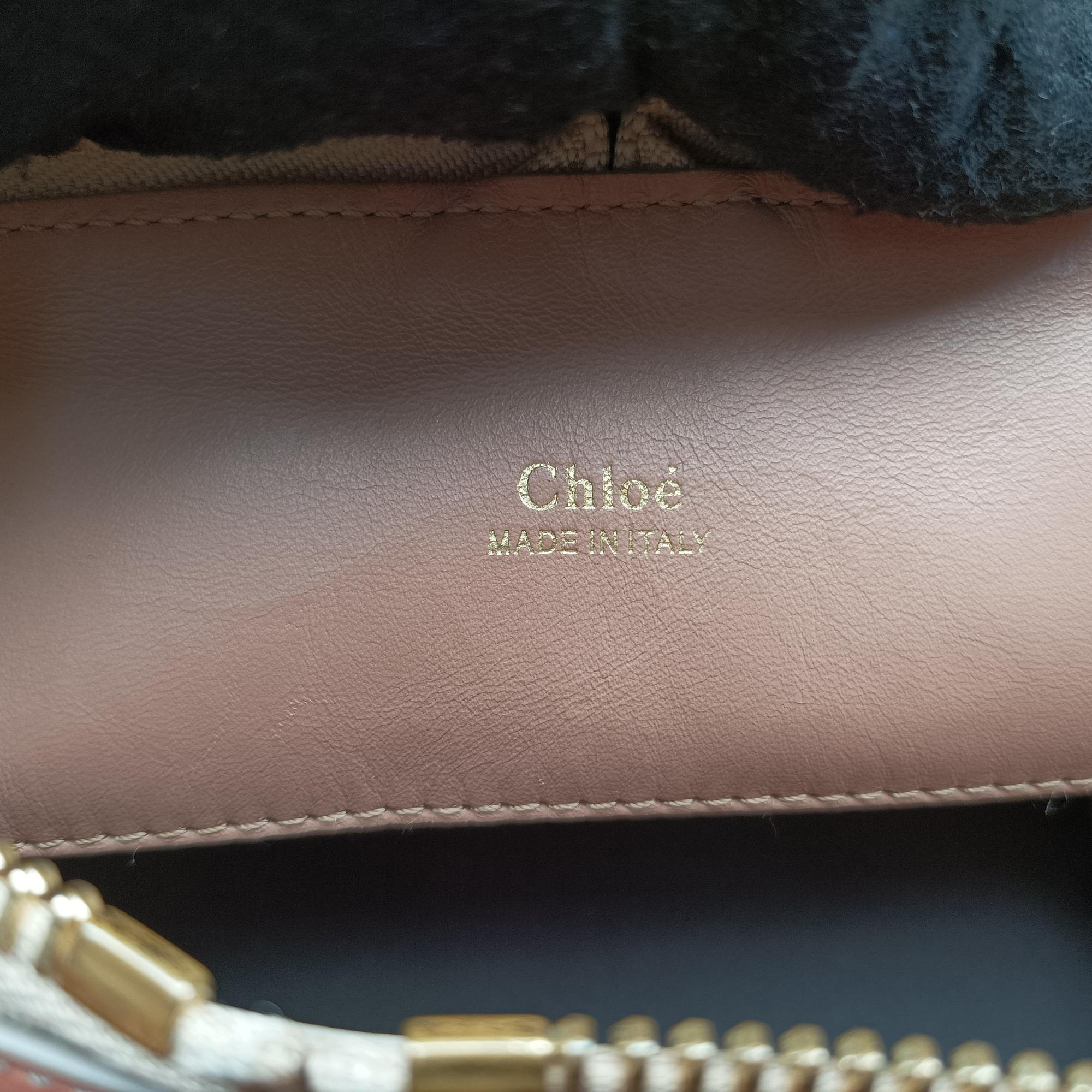 Pre-owned Chloe Baylee CoralxNude Leather  shoulderbag | stylenewstar