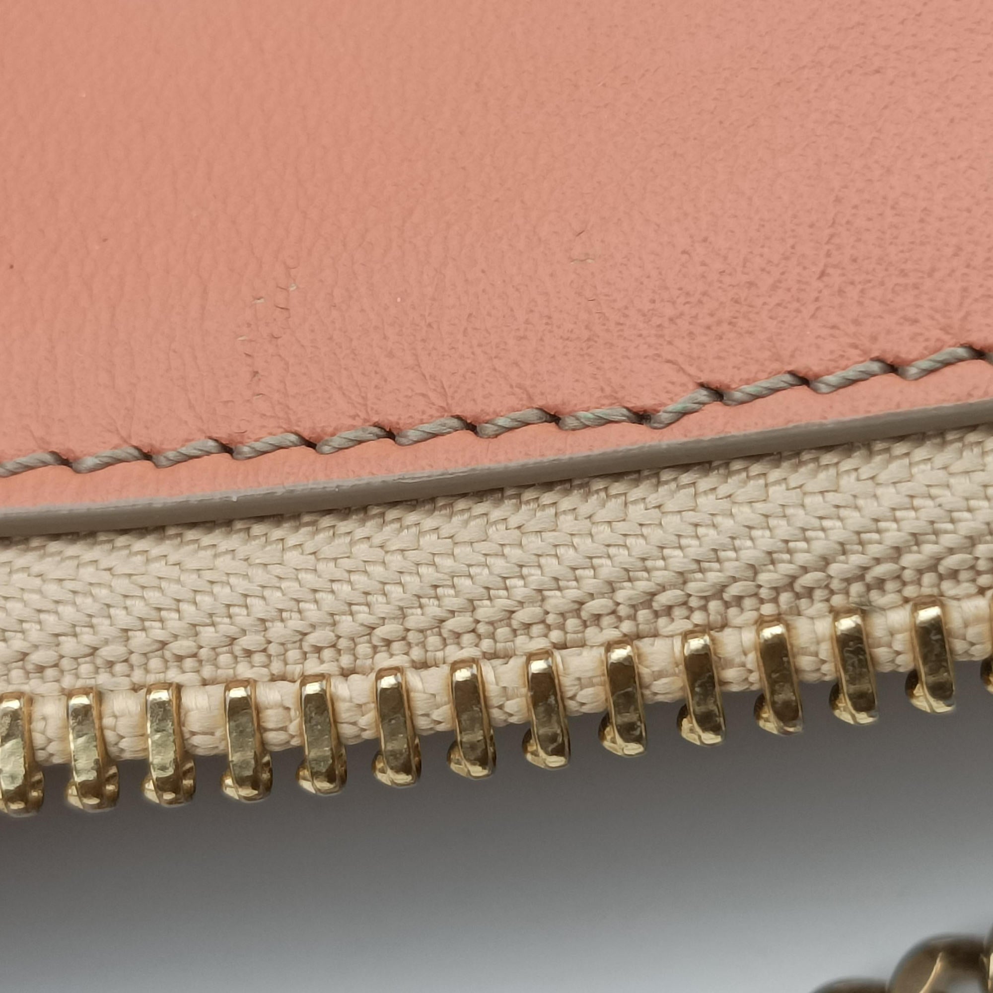 Pre-owned Chloe Baylee CoralxNude Leather  shoulderbag | stylenewstar