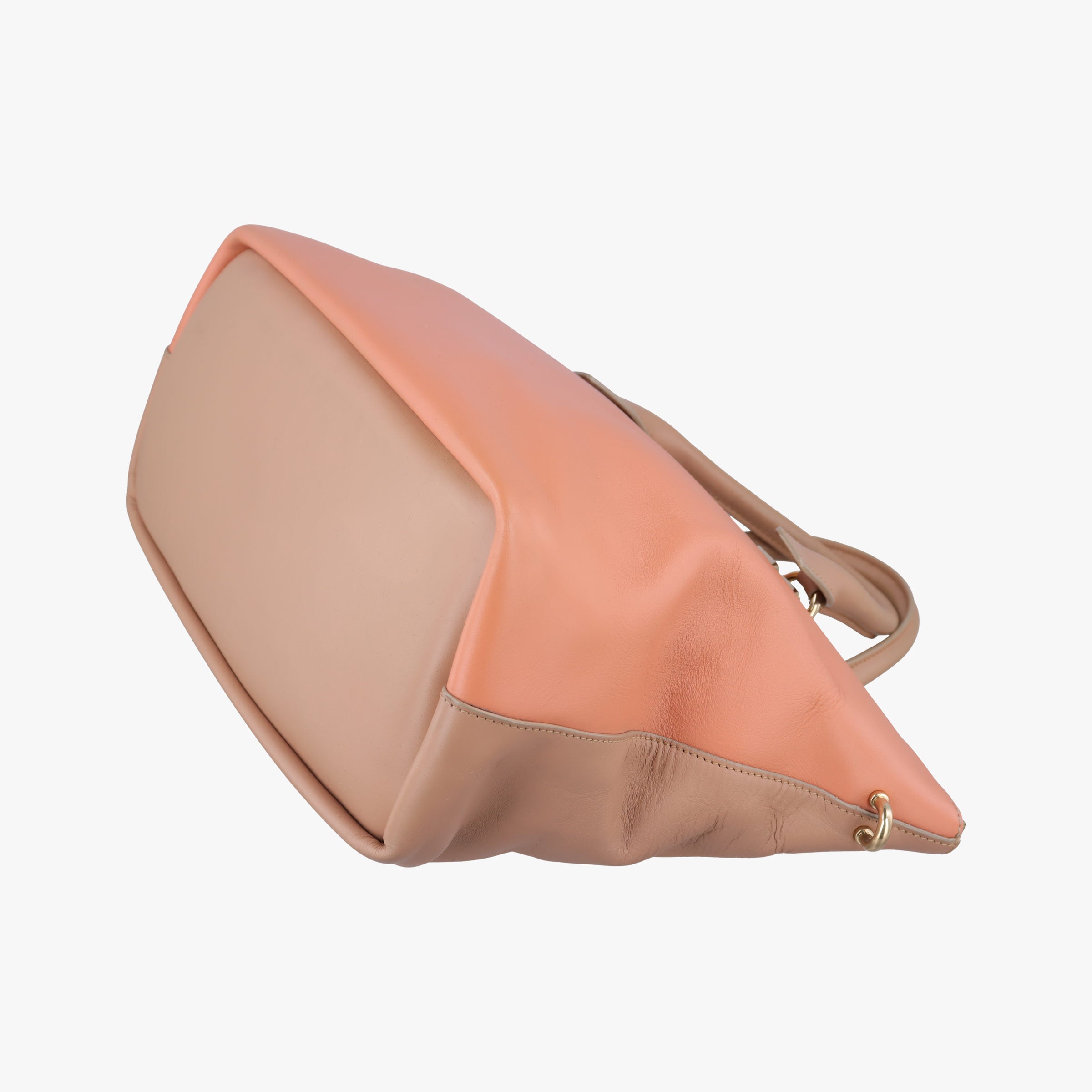 Pre-owned Chloe Baylee CoralxNude Leather  shoulderbag | stylenewstar