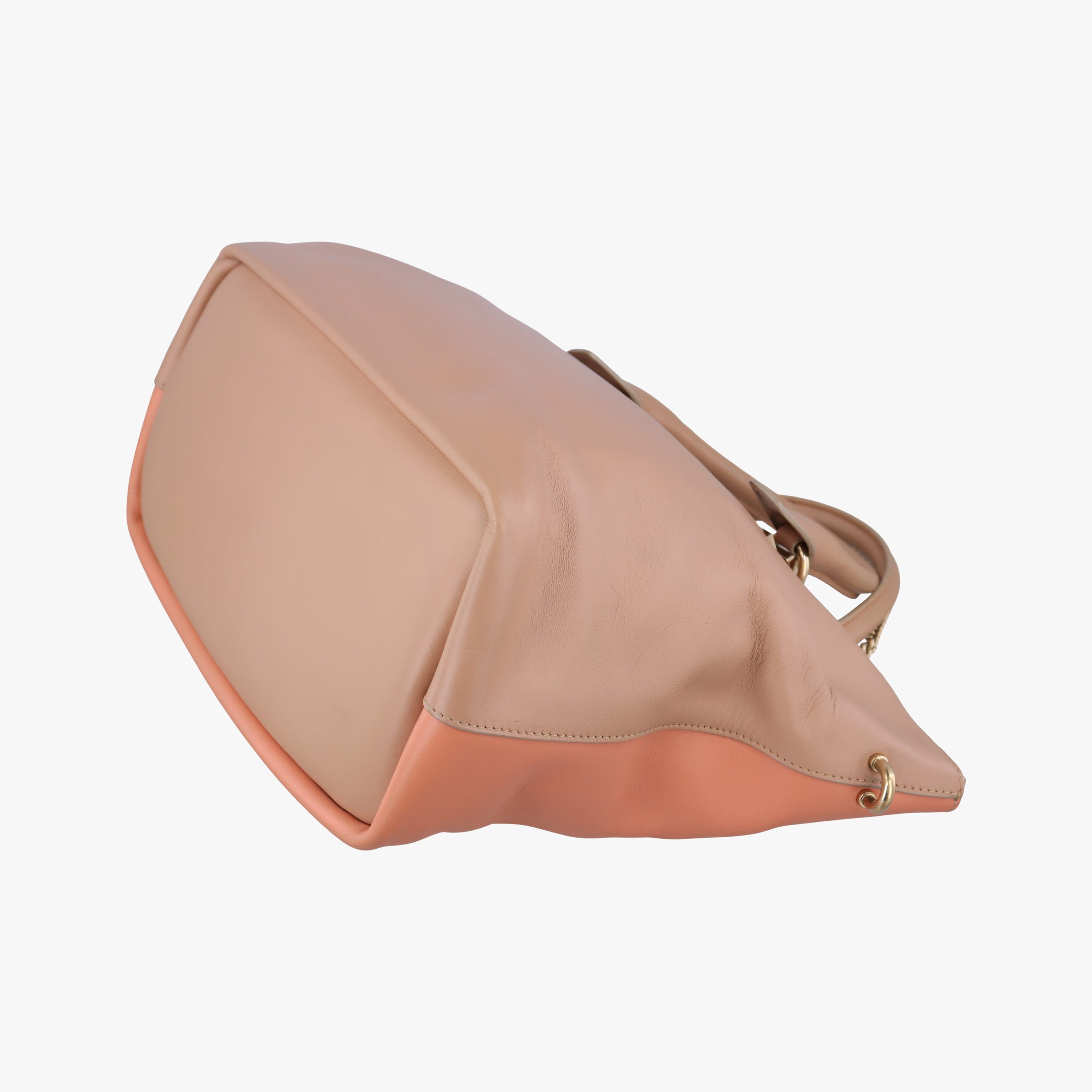 Pre-owned Chloe Baylee CoralxNude Leather  shoulderbag | stylenewstar