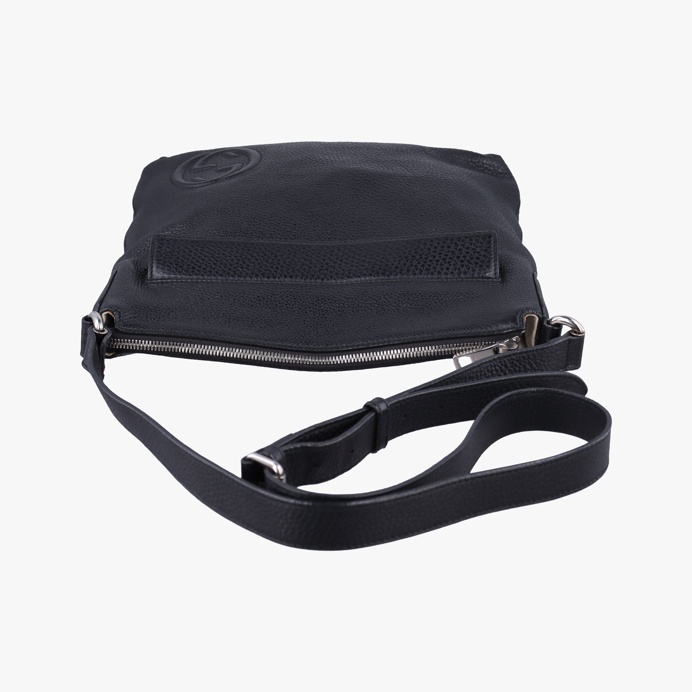 Vintage Gucci Interlocking G Logo Soho Messenger Black Leather 322059 shoulderbag | stylenewstar