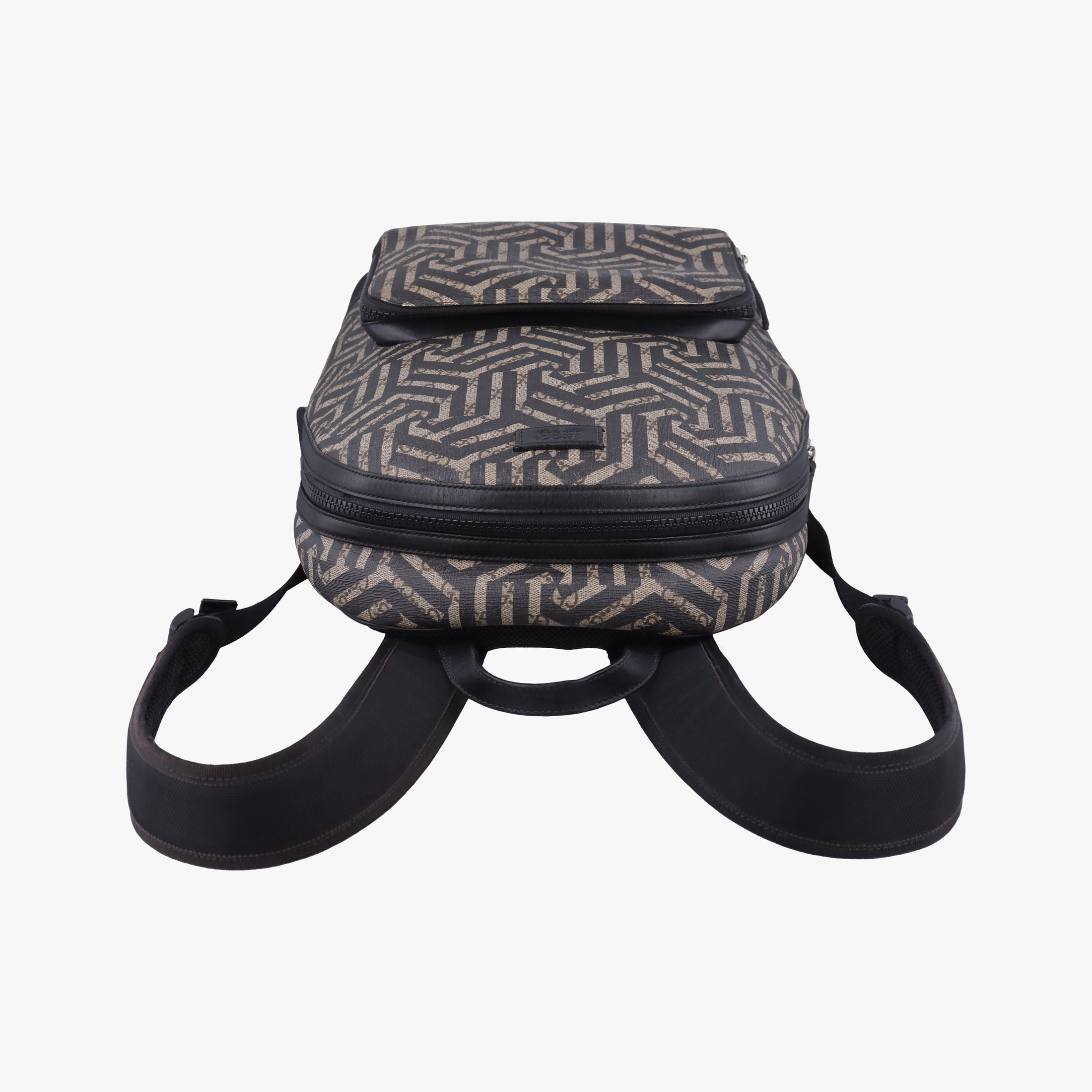 Pre-owned Gucci GG Blooms Beige×Black×Multicolor PVC coated canvas 406370 backpack/rucksack | stylenewstar