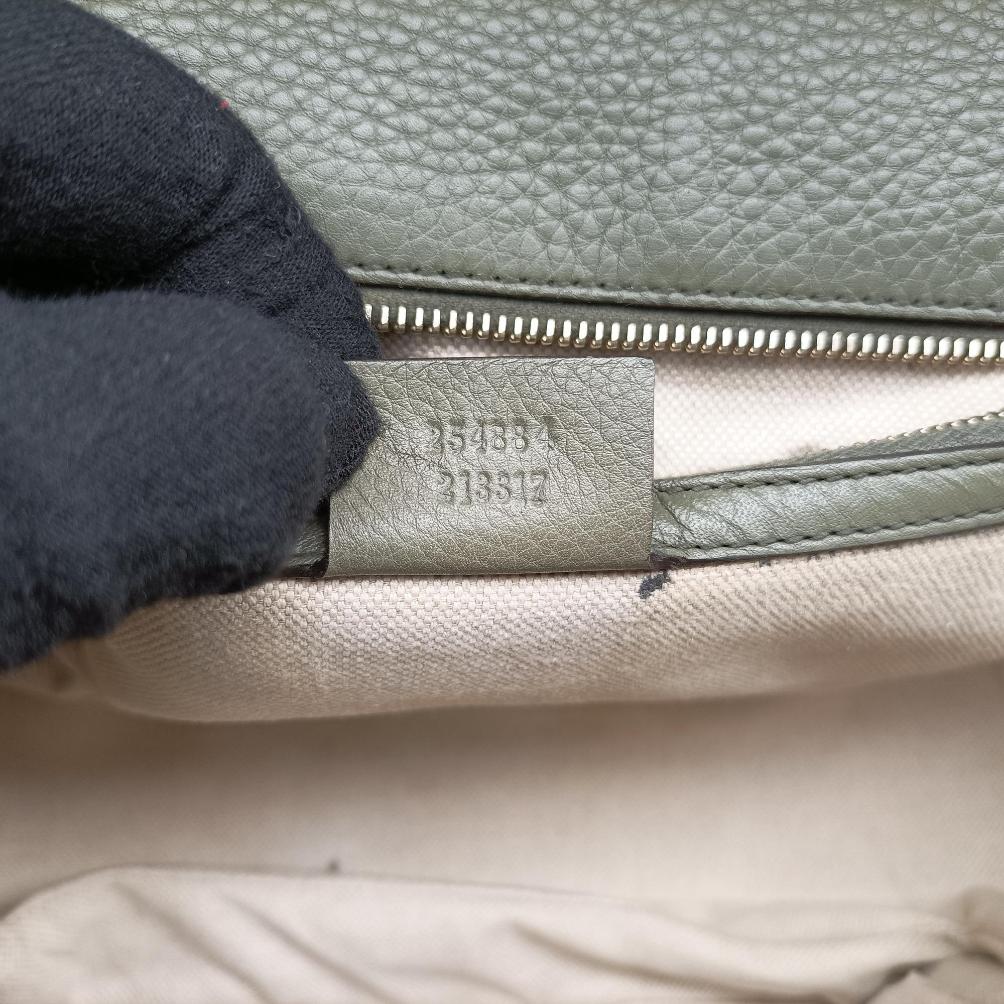 Secondhand Gucci New Bamboo Green Leather 254884 shoulderbag | stylenewstar
