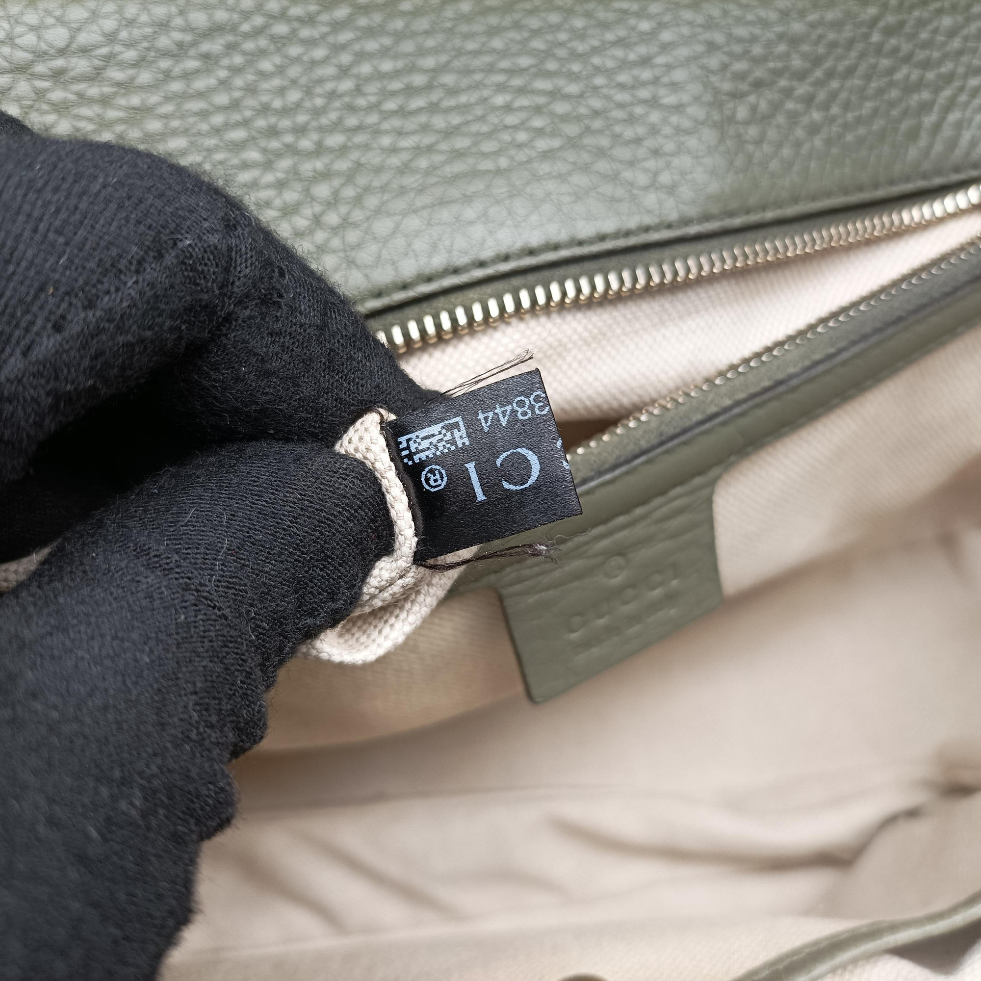 Secondhand Gucci New Bamboo Green Leather 254884 shoulderbag | stylenewstar