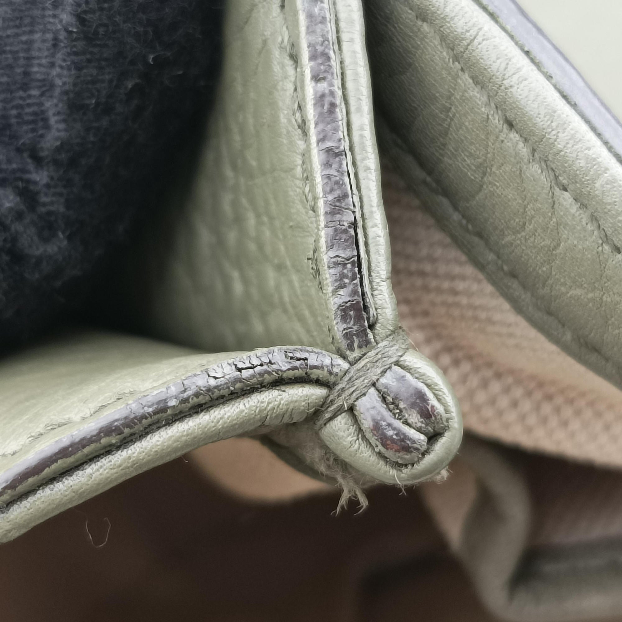 Secondhand Gucci New Bamboo Green Leather 254884 shoulderbag | stylenewstar