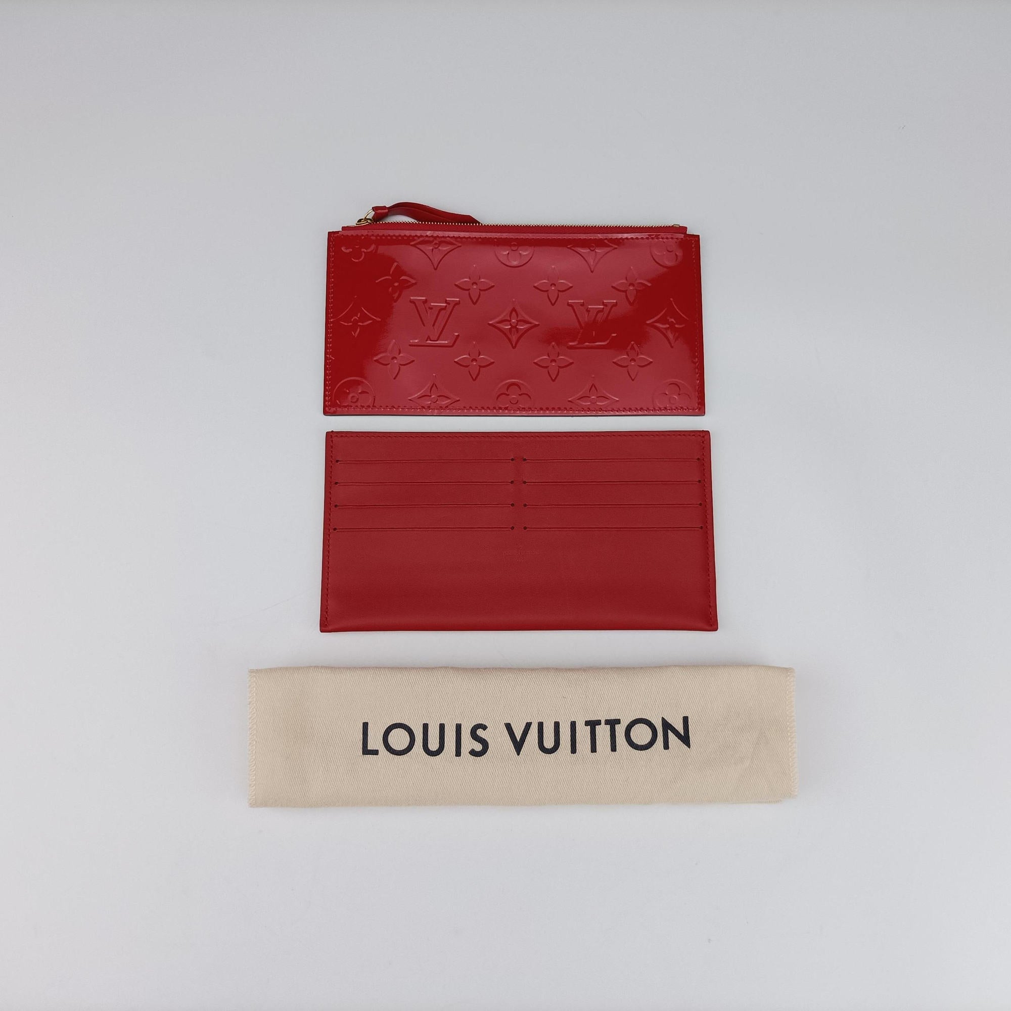 Pre-owned Louis Vuitton Pochette Felicie CERISE Vernis M61293 shoulderbag | stylenewstar