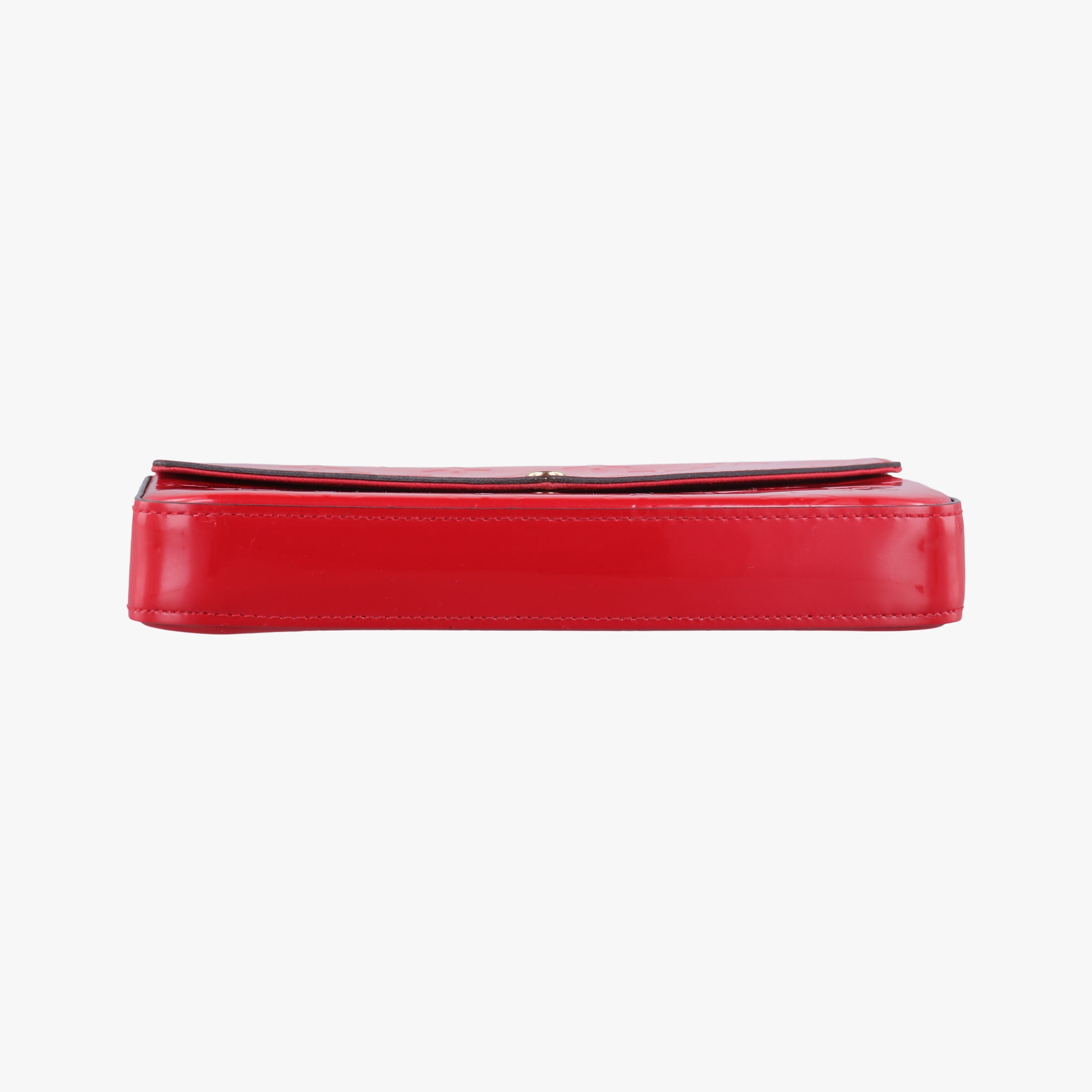 Pre-owned Louis Vuitton Pochette Felicie CERISE Vernis M61293 shoulderbag | stylenewstar