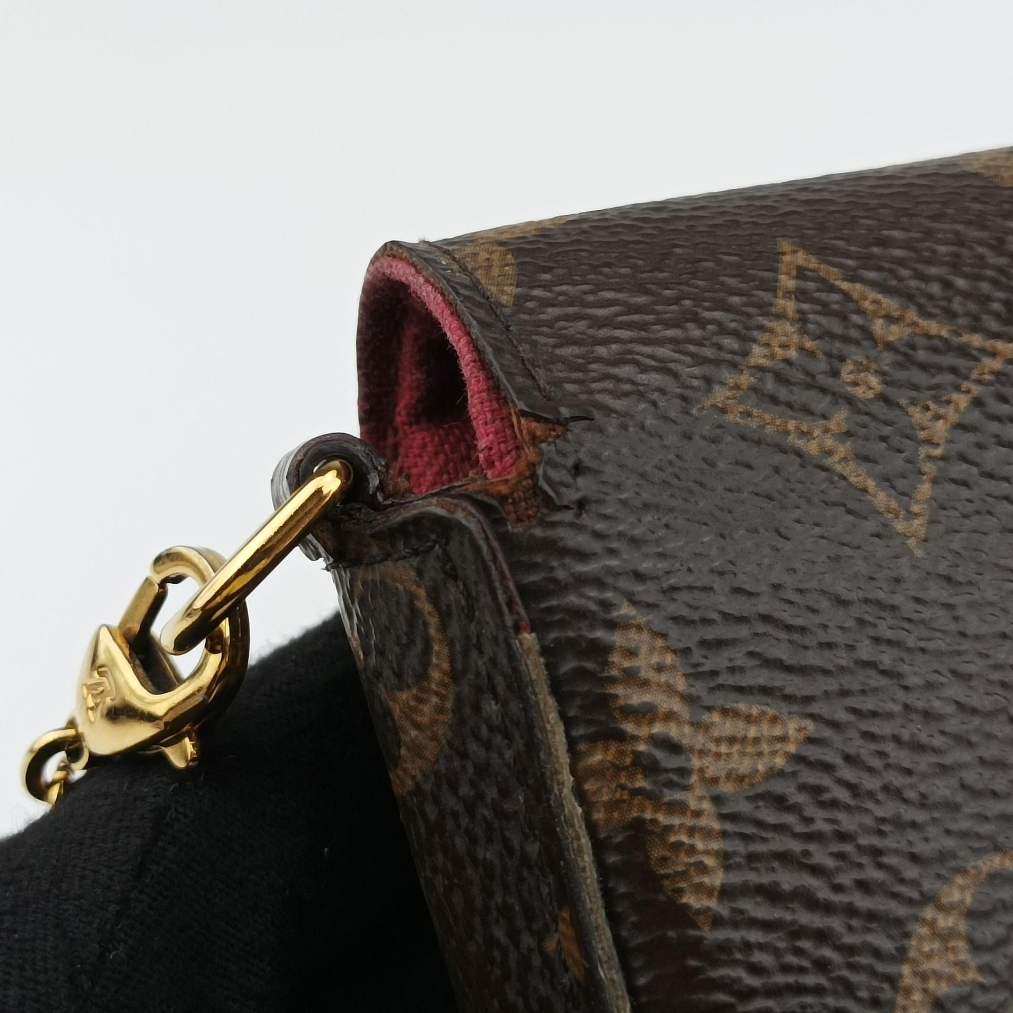 Vintage Louis Vuitton Pochette Felicie Brown Monogram Canvas M61276 shoulderbag | stylenewstar