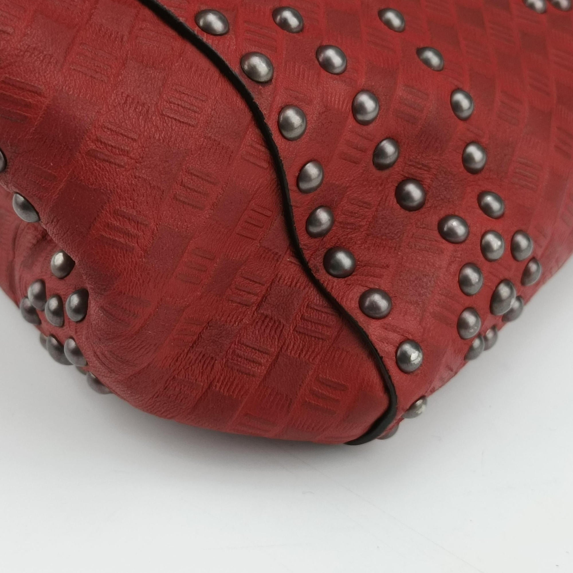Pre-owned Christian Dior Lady Dior Red Leather  handbag | stylenewstar