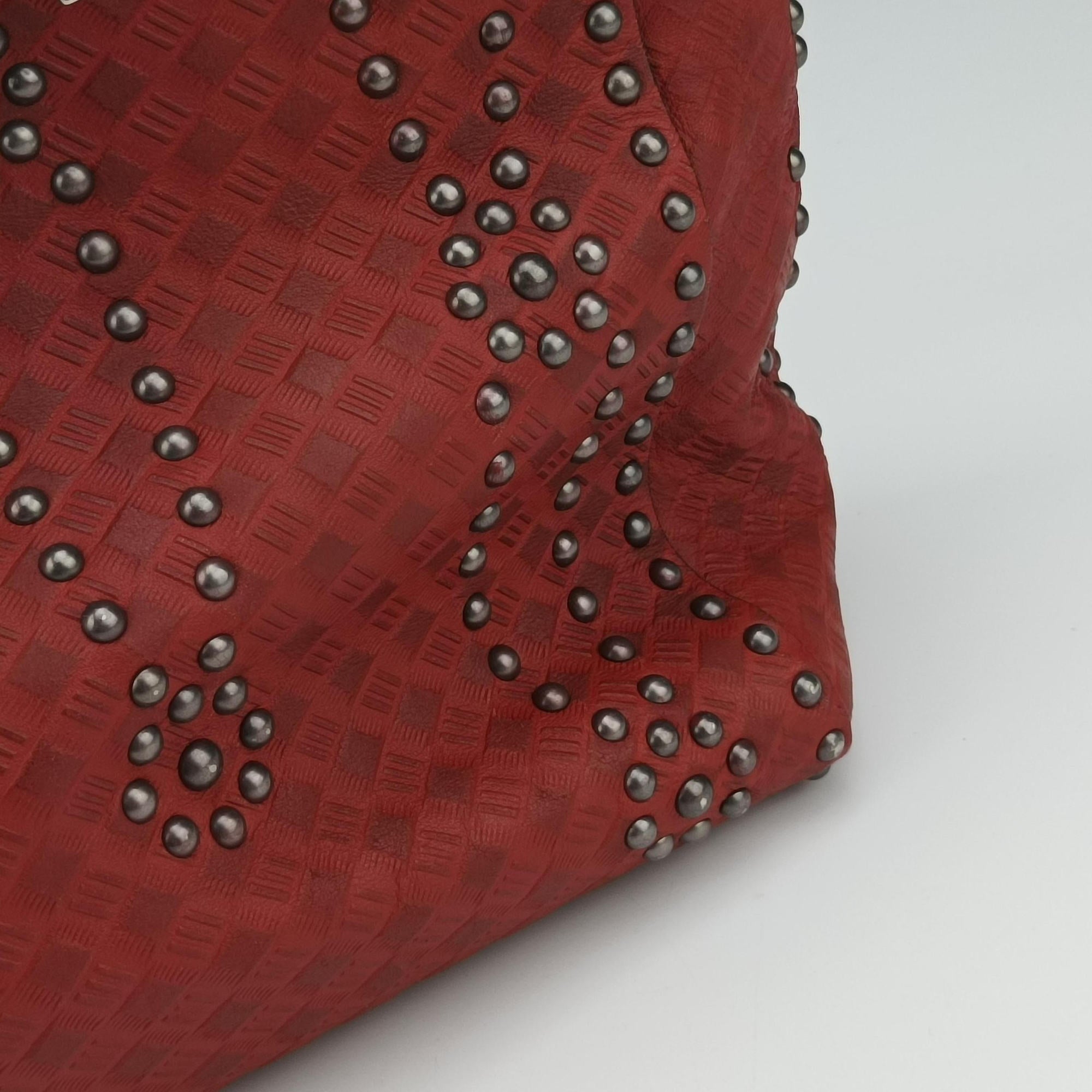 Pre-owned Christian Dior Lady Dior Red Leather  handbag | stylenewstar