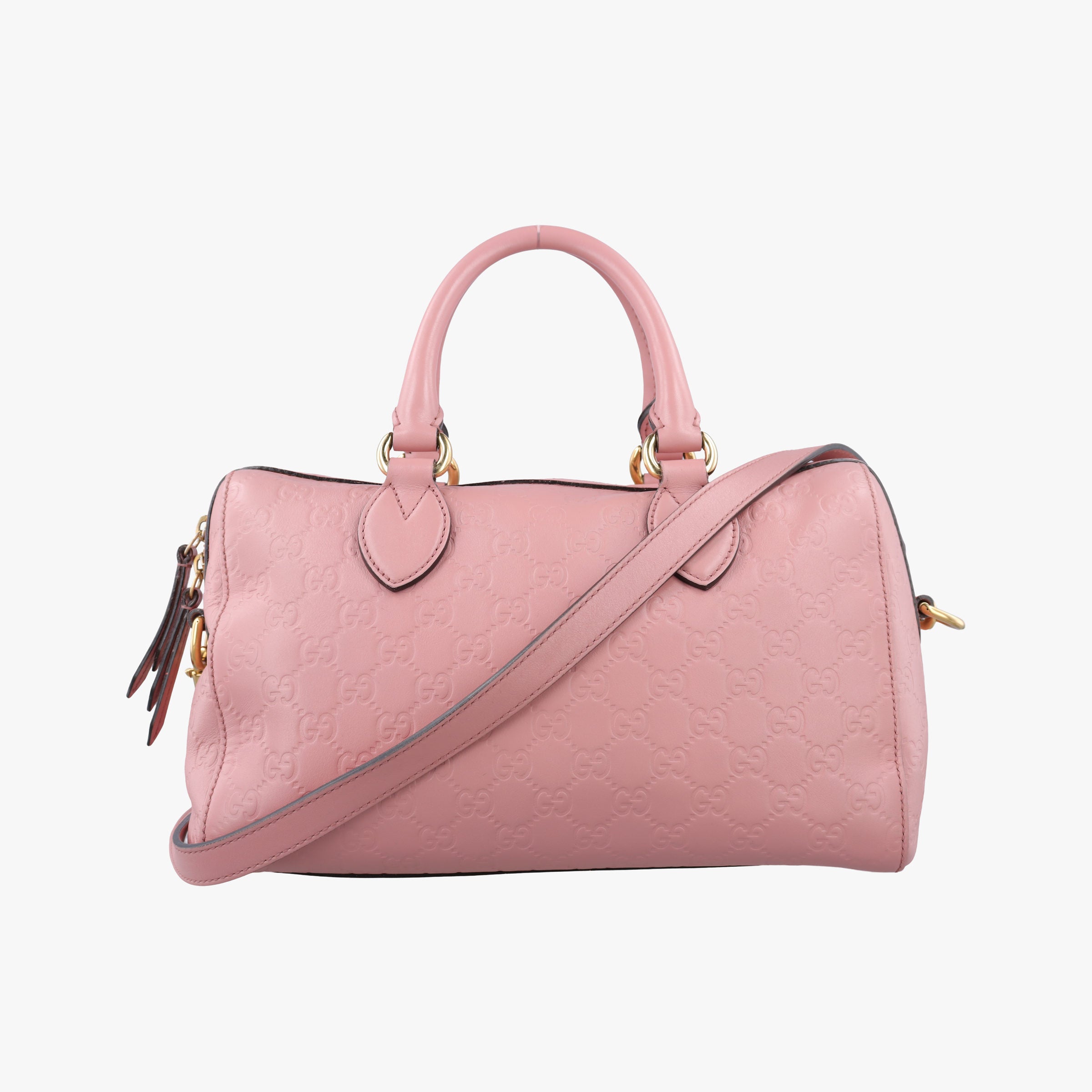 Secondhand Gucci Guccissima Pink Leather 453573 shoulderbag | stylenewstar