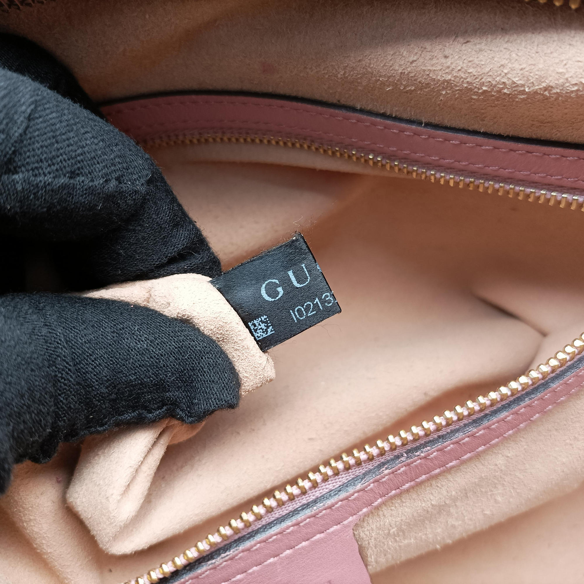 Secondhand Gucci Guccissima Pink Leather 453573 shoulderbag | stylenewstar