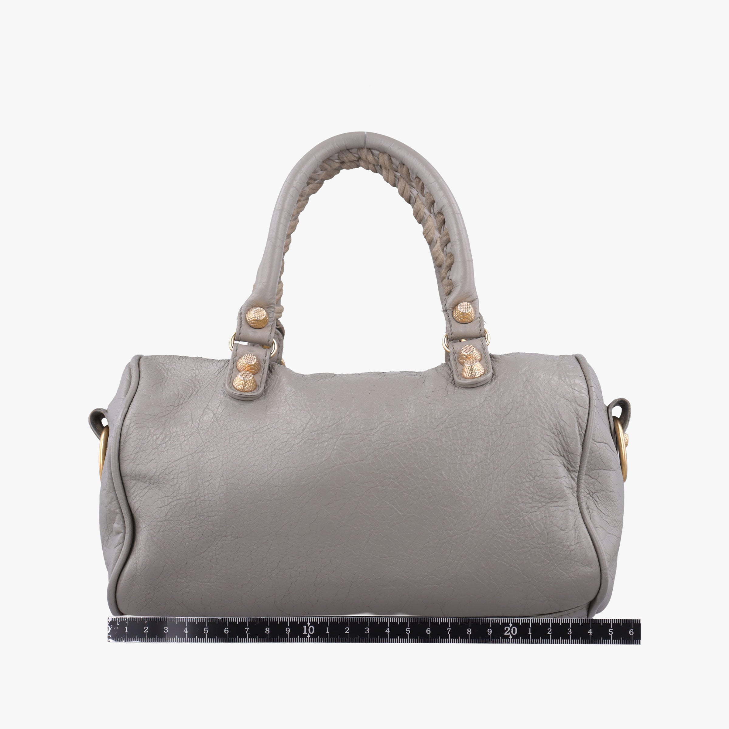 Secondhand Balenciaga Maxi Twiggy Grey Leather  shoulderbag | stylenewstar