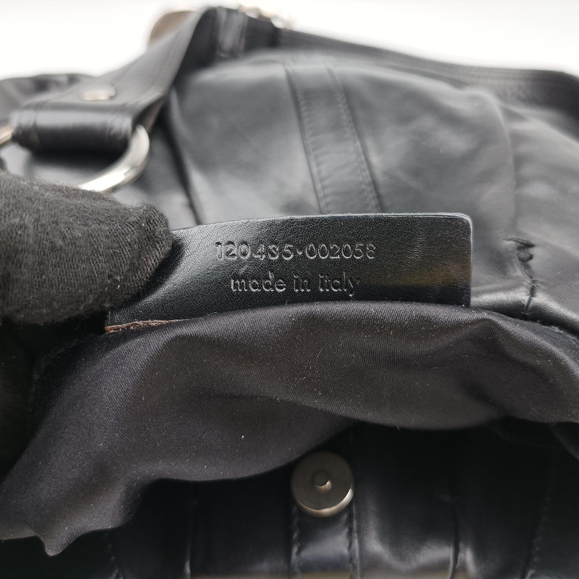 Secondhand Yves Saint Laurent Rive Gauche Black Leather 120435 shoulderbag | stylenewstar