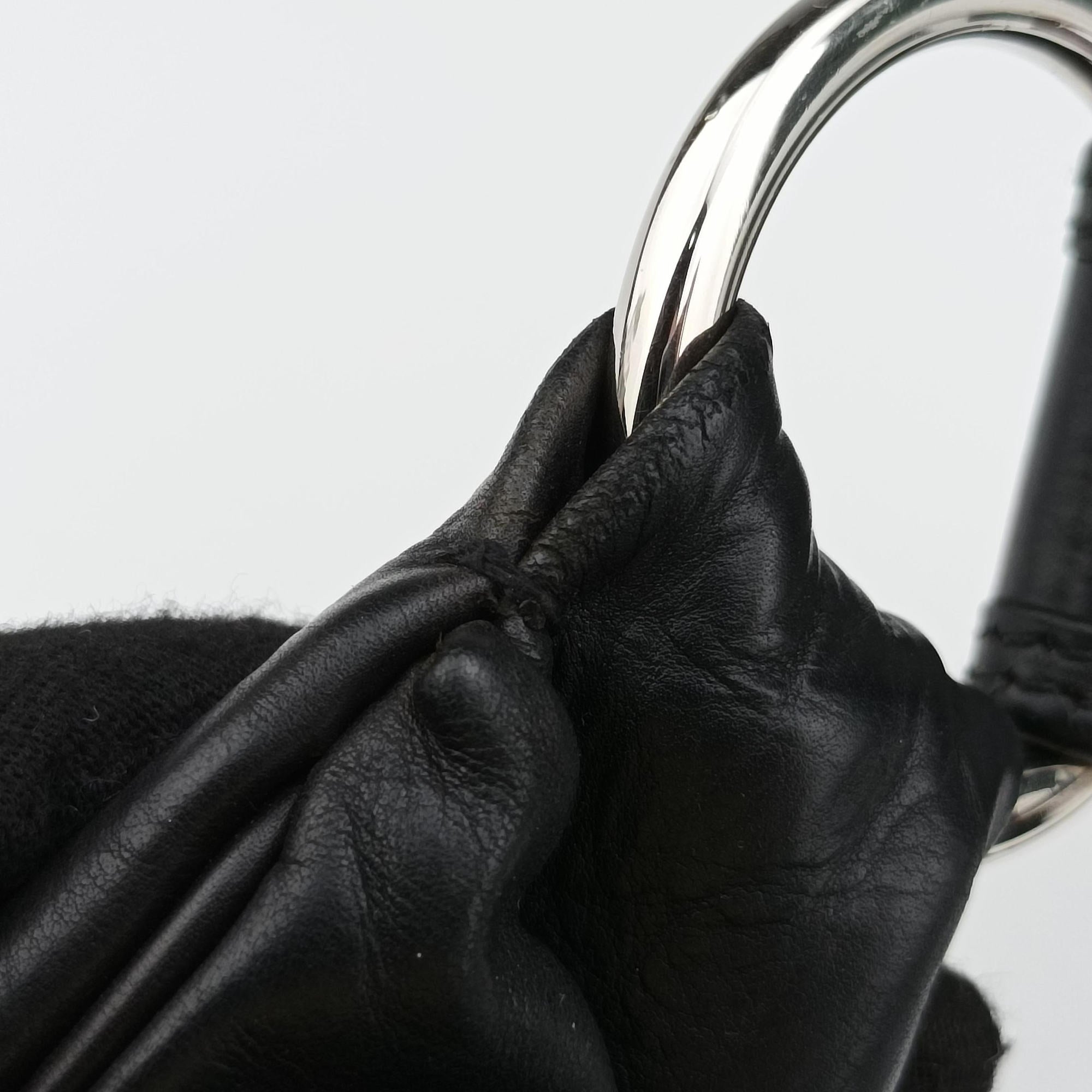 Secondhand Yves Saint Laurent Rive Gauche Black Leather 120435 shoulderbag | stylenewstar