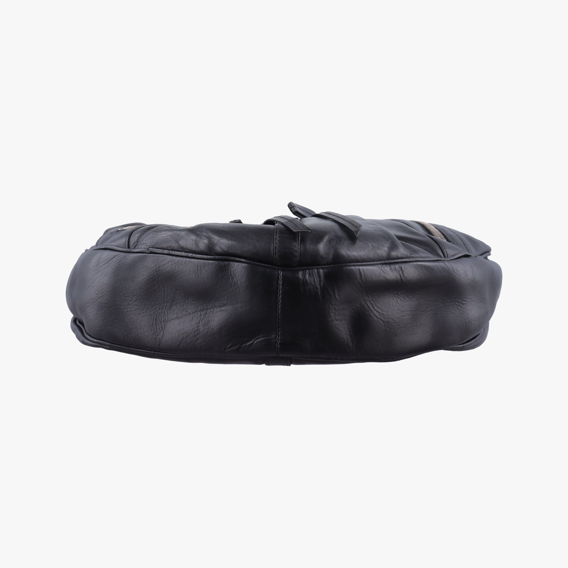 Secondhand Yves Saint Laurent Rive Gauche Black Leather 120435 shoulderbag | stylenewstar