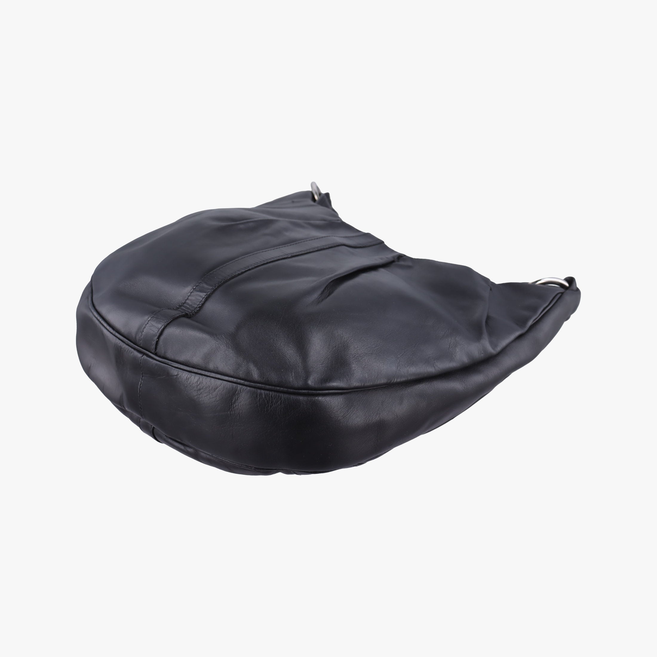 Secondhand Yves Saint Laurent Rive Gauche Black Leather 120435 shoulderbag | stylenewstar
