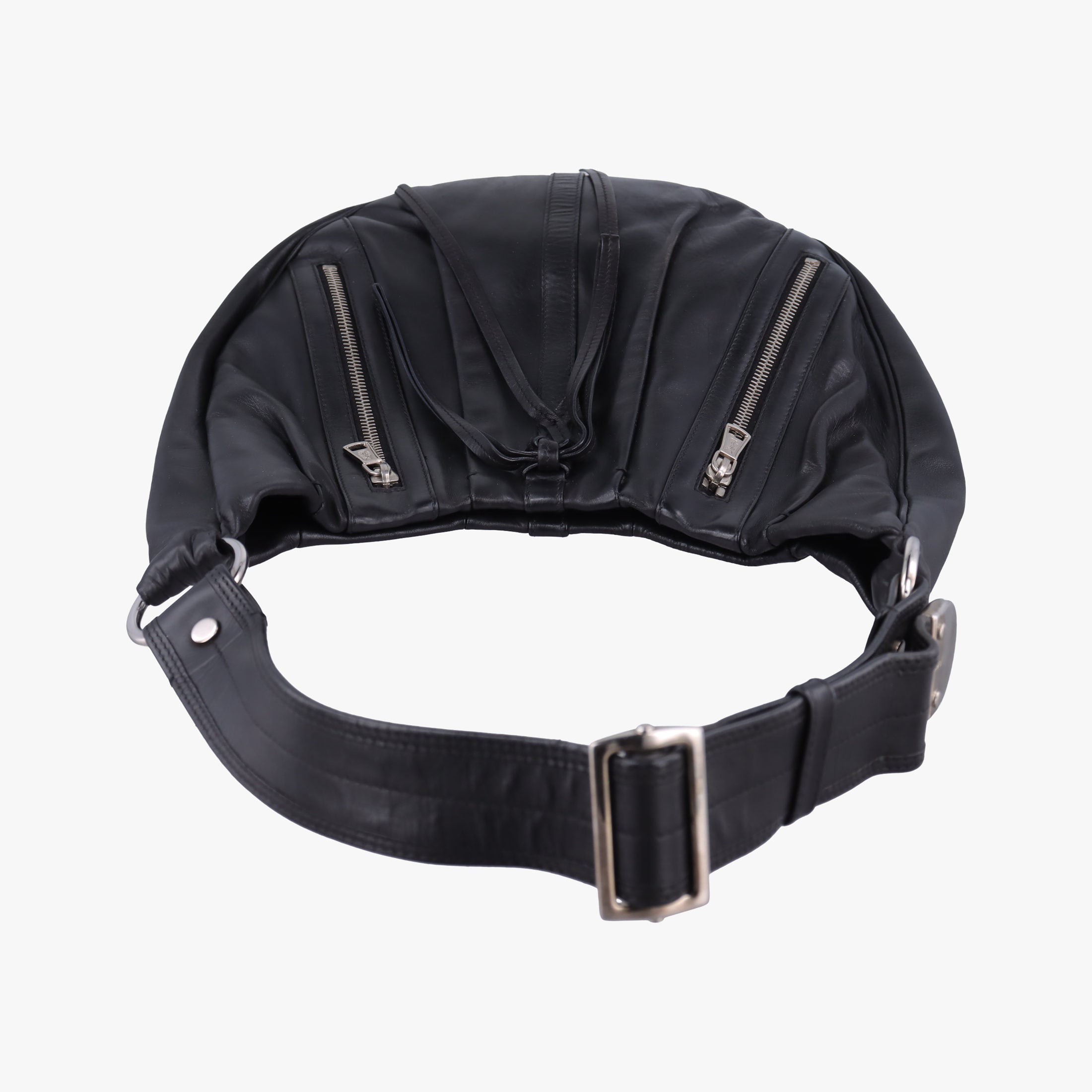 Secondhand Yves Saint Laurent Rive Gauche Black Leather 120435 shoulderbag | stylenewstar