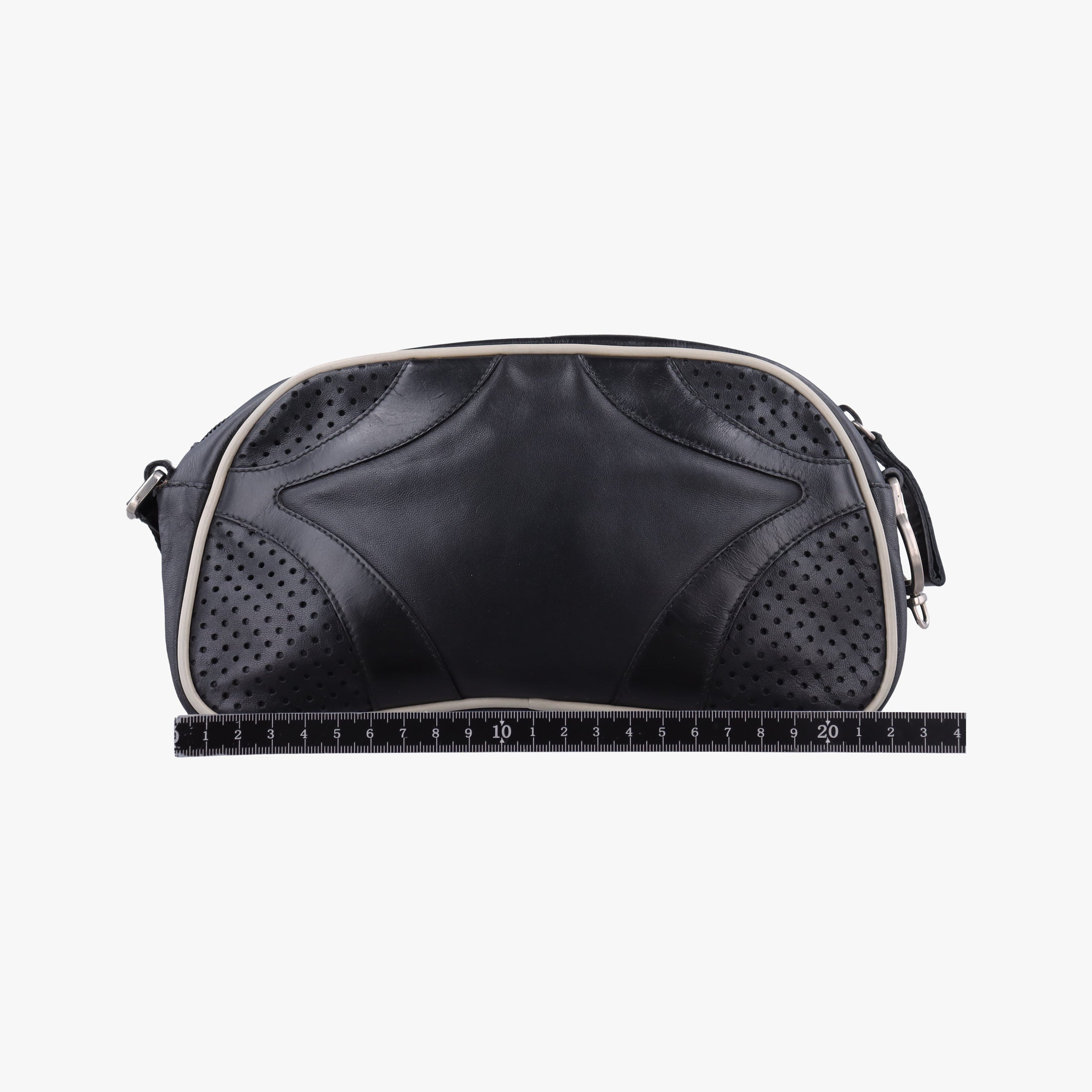 Pre-owned Prada Small Bowling Black  Leather  shoulderbag | stylenewstar