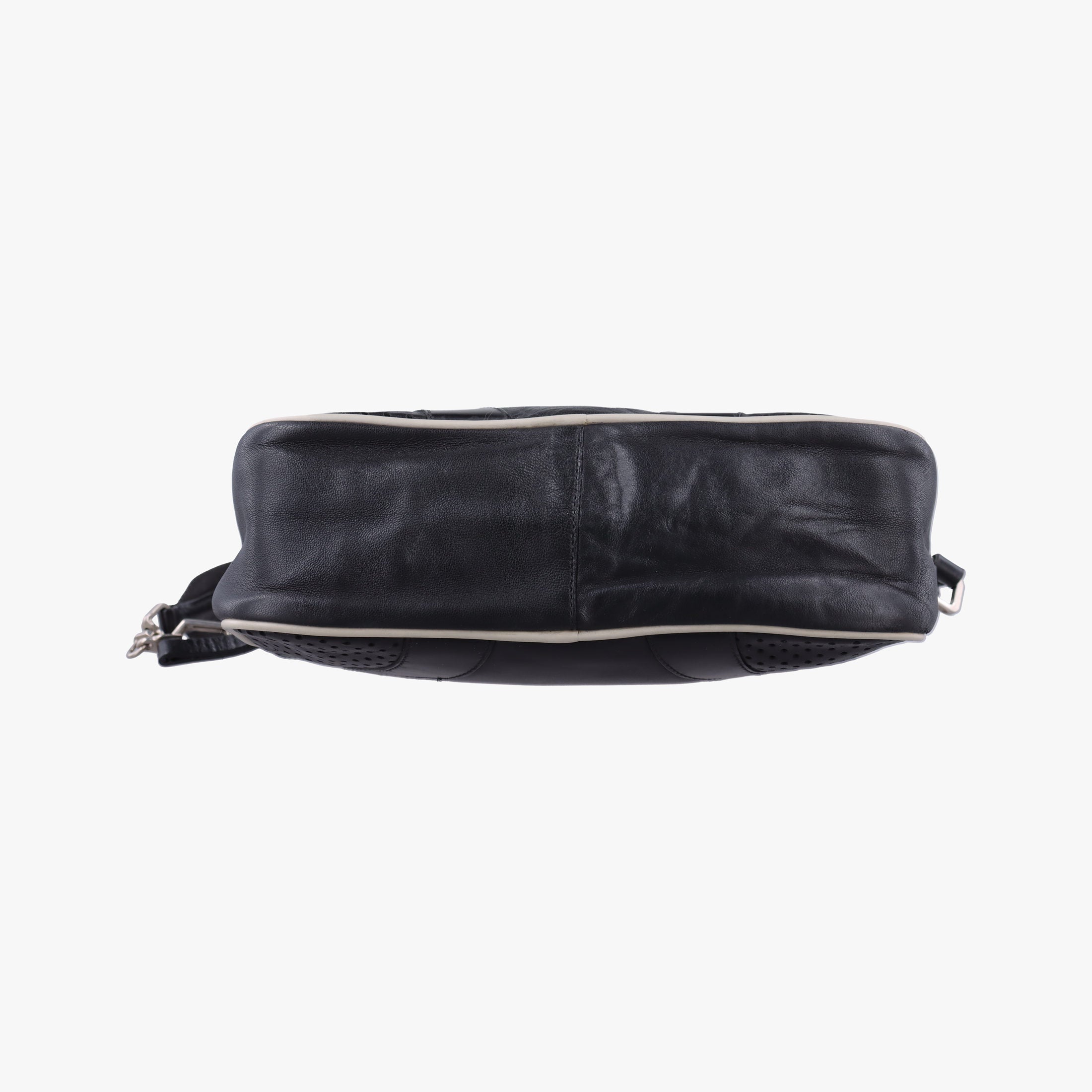 Pre-owned Prada Small Bowling Black  Leather  shoulderbag | stylenewstar