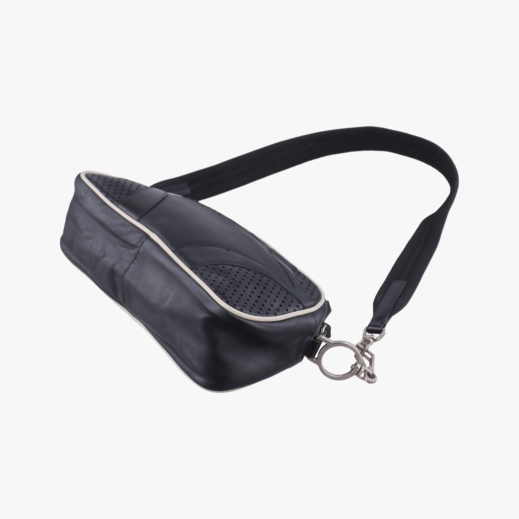 Pre-owned Prada Small Bowling Black  Leather  shoulderbag | stylenewstar