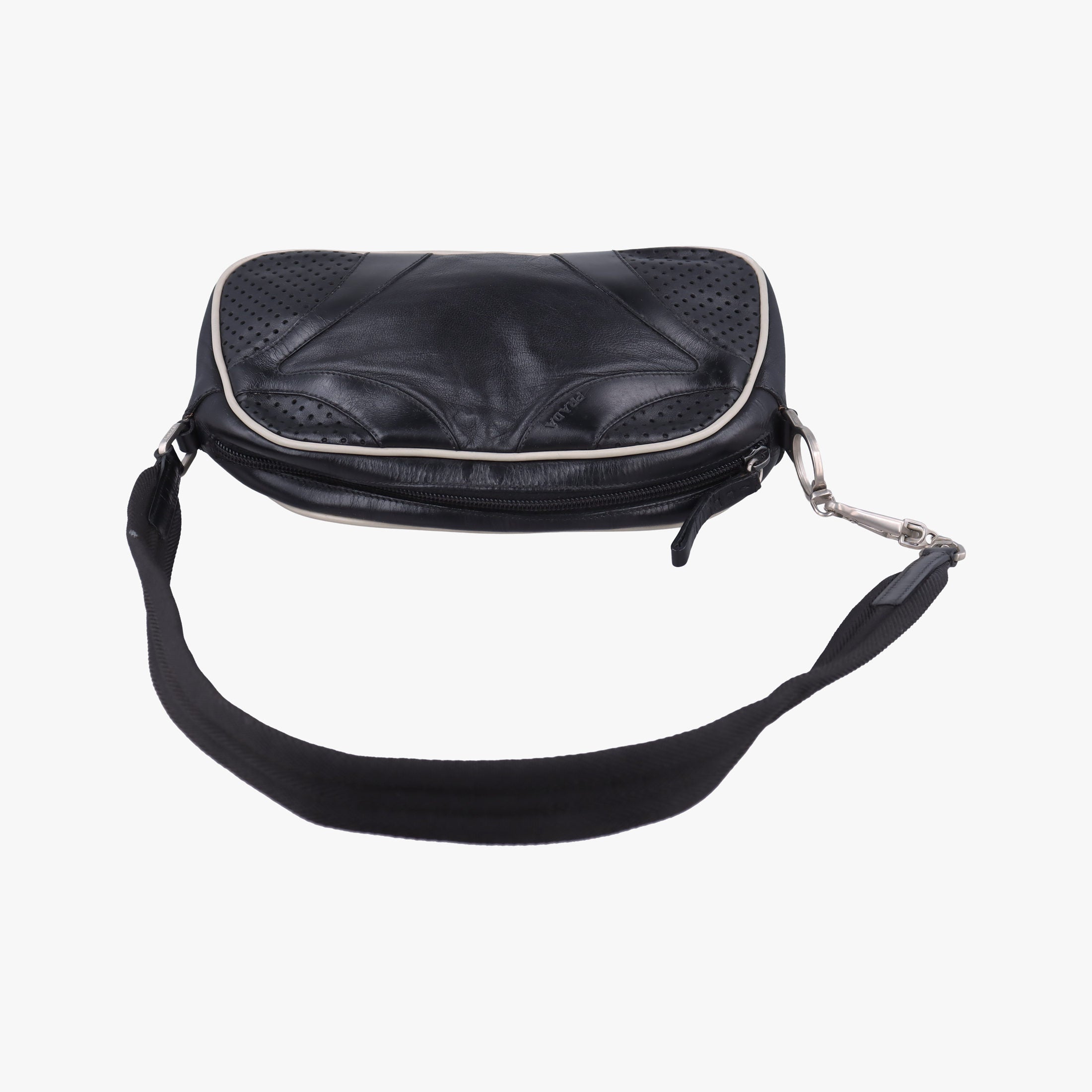 Pre-owned Prada Small Bowling Black  Leather  shoulderbag | stylenewstar