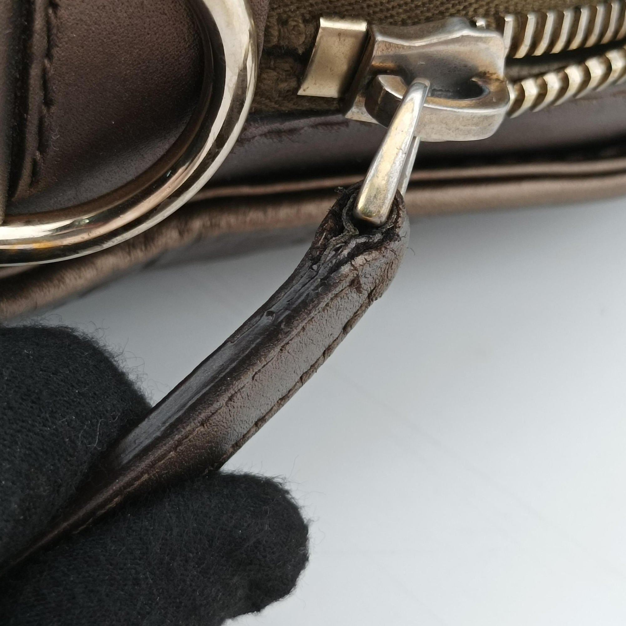 Vintage Gucci Heart Bit charm Brown leather 269954 handbag | stylenewstar
