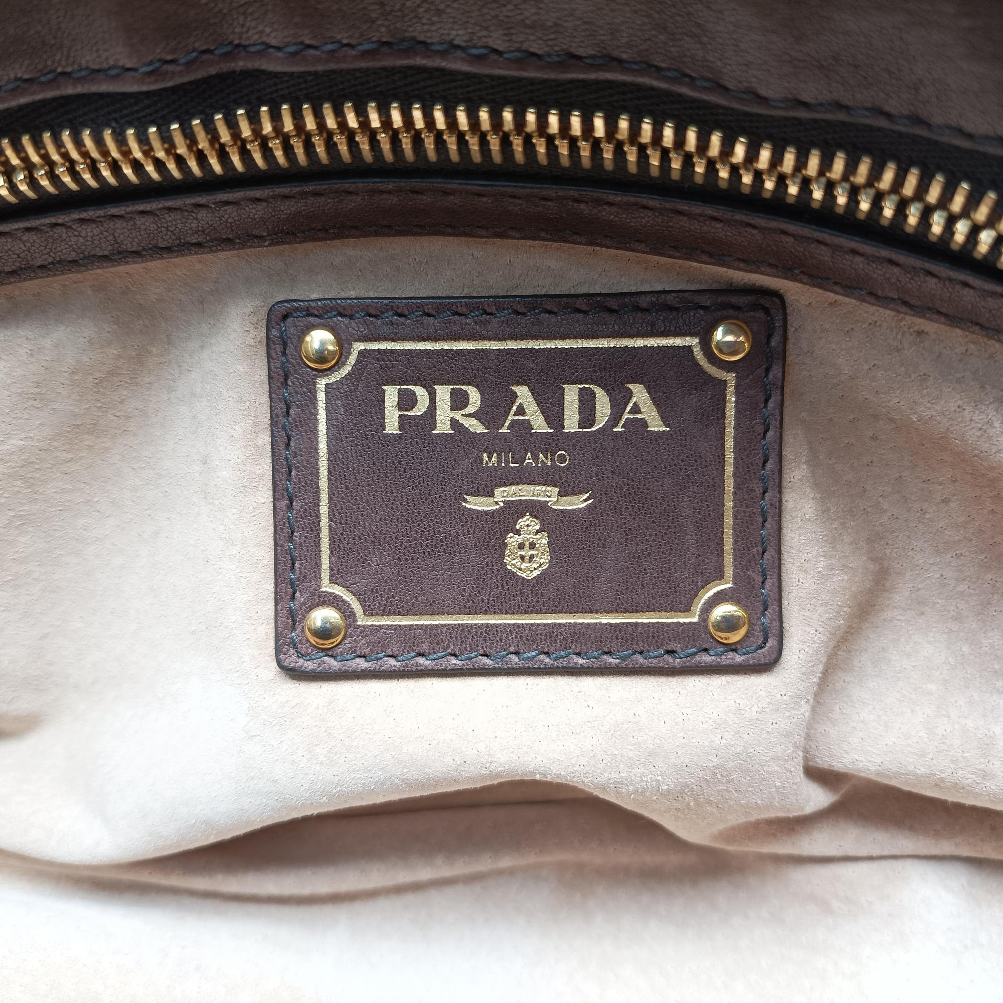 Pre-owned Prada Leopard Print Brown×Multicolour ponyhair  shoulderbag | stylenewstar