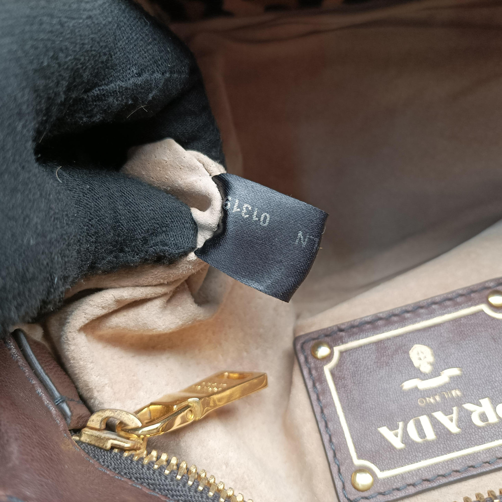 Pre-owned Prada Leopard Print Brown×Multicolour ponyhair  shoulderbag | stylenewstar