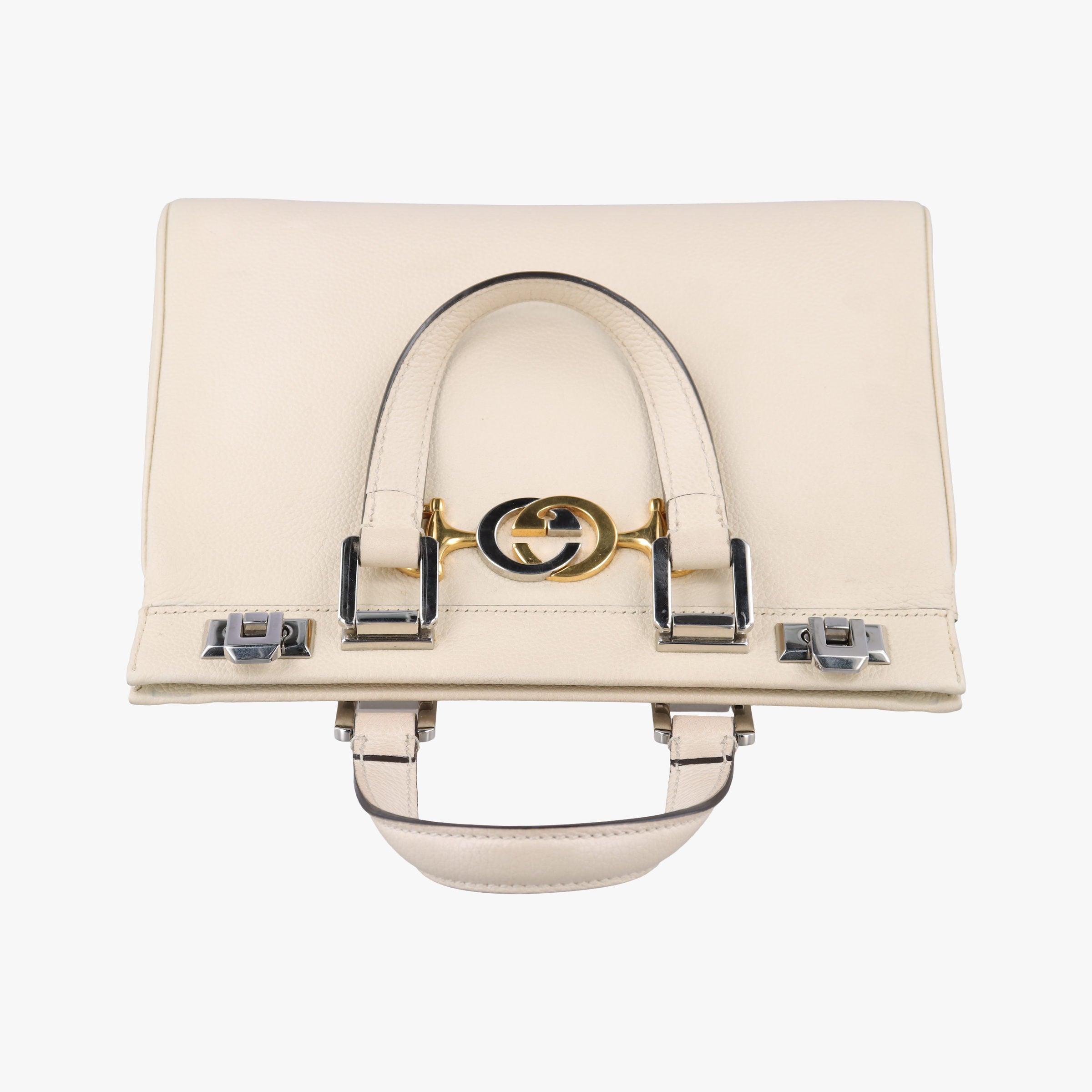 Secondhand Gucci Zumi White Leather 569712 handbag | stylenewstar