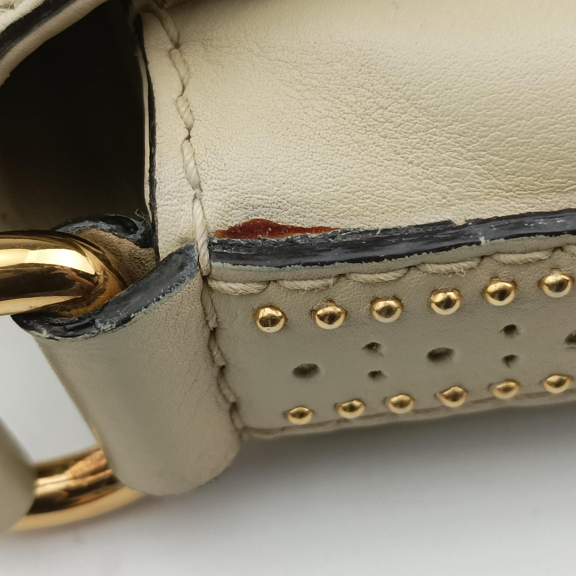 Pre-owned Gucci Snaffle Bit ivory Leather 263955 shoulderbag | stylenewstar