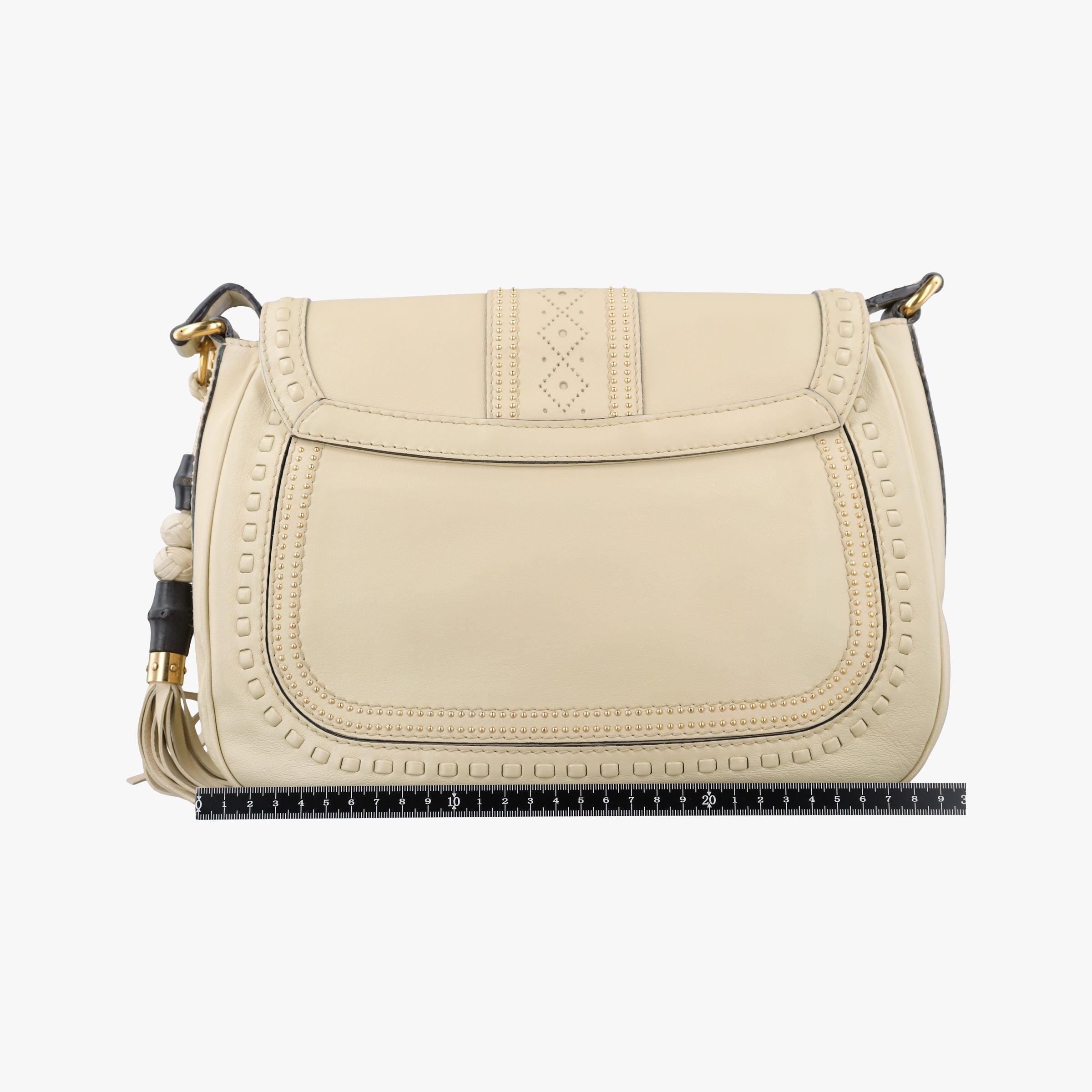 Pre-owned Gucci Snaffle Bit ivory Leather 263955 shoulderbag | stylenewstar
