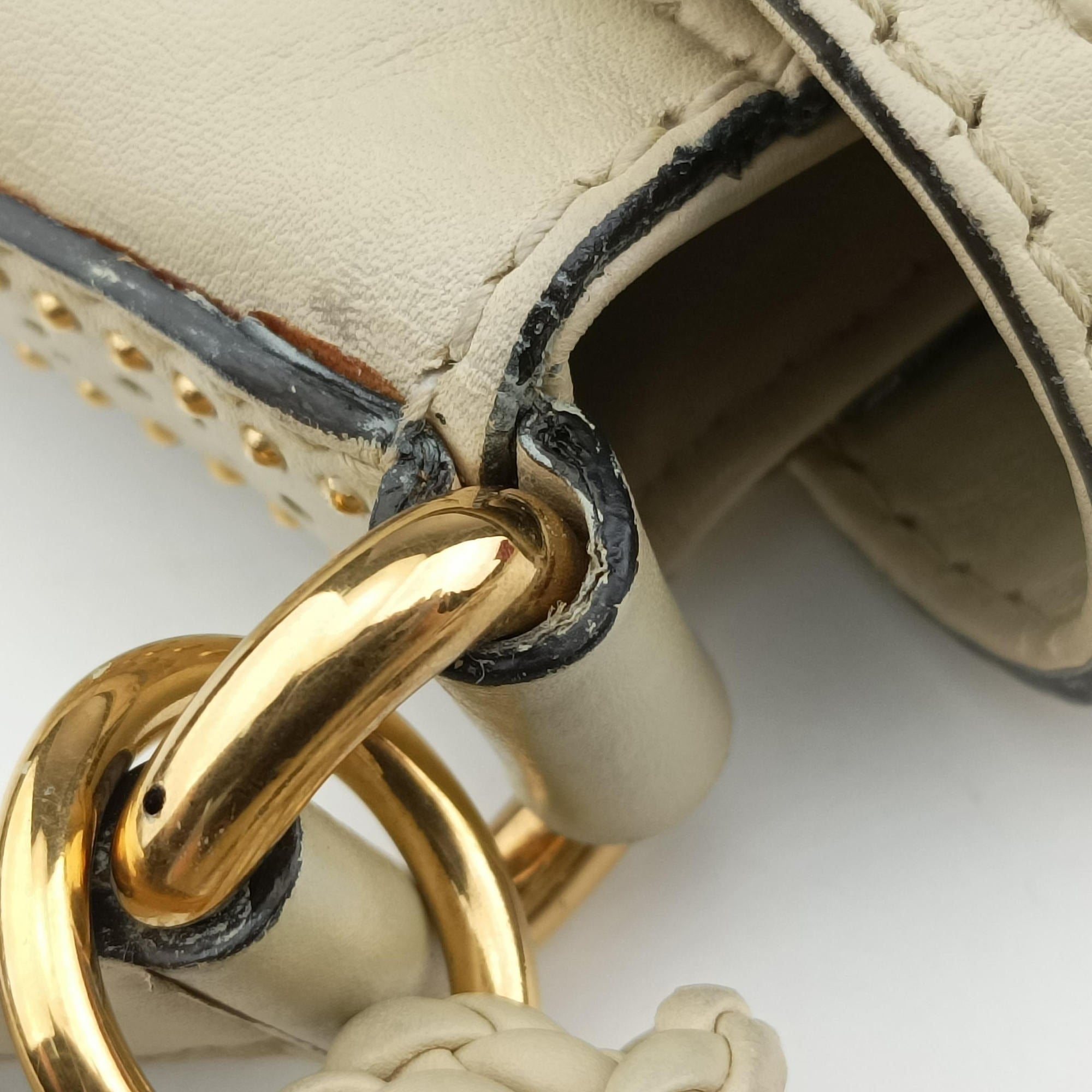 Pre-owned Gucci Snaffle Bit ivory Leather 263955 shoulderbag | stylenewstar