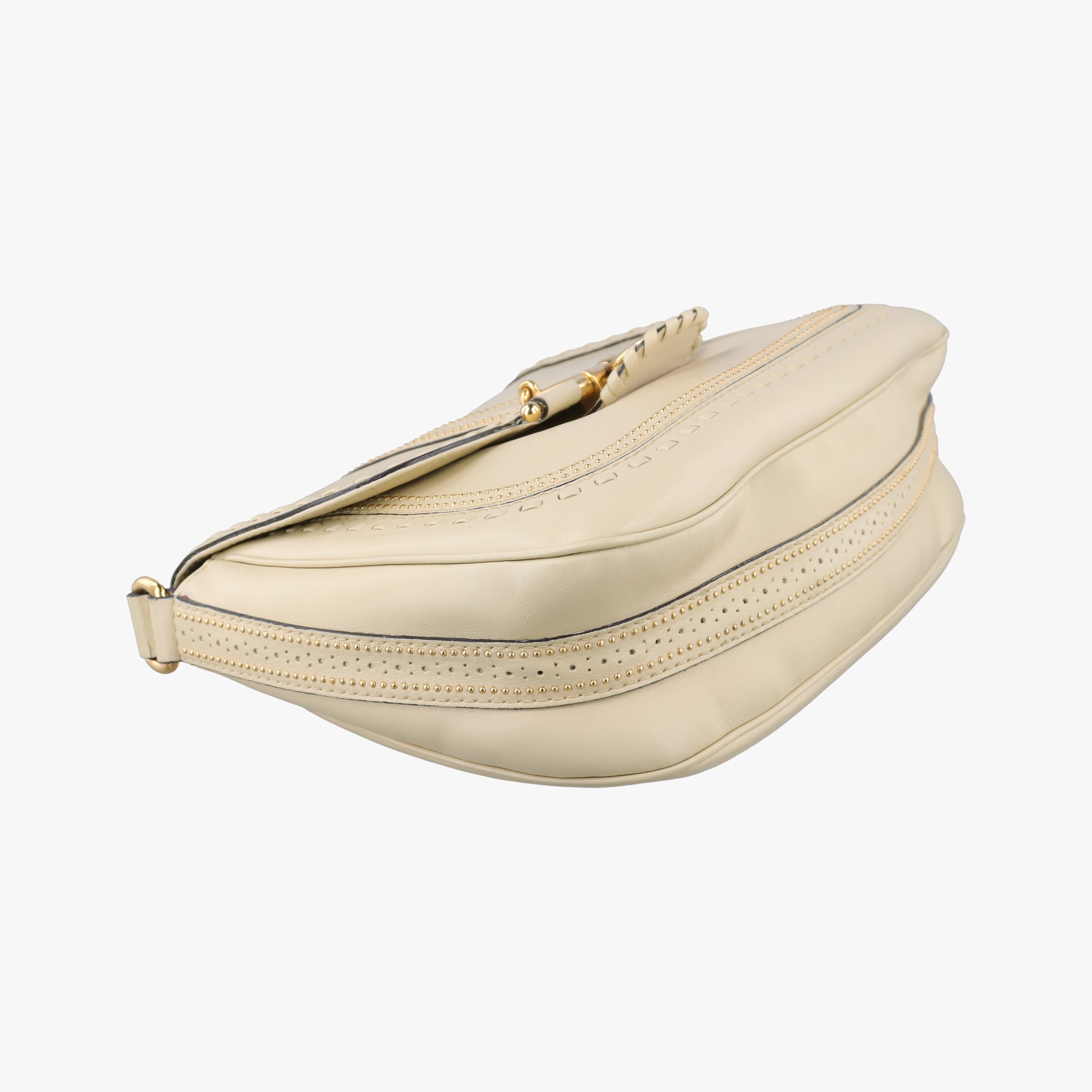 Pre-owned Gucci Snaffle Bit ivory Leather 263955 shoulderbag | stylenewstar