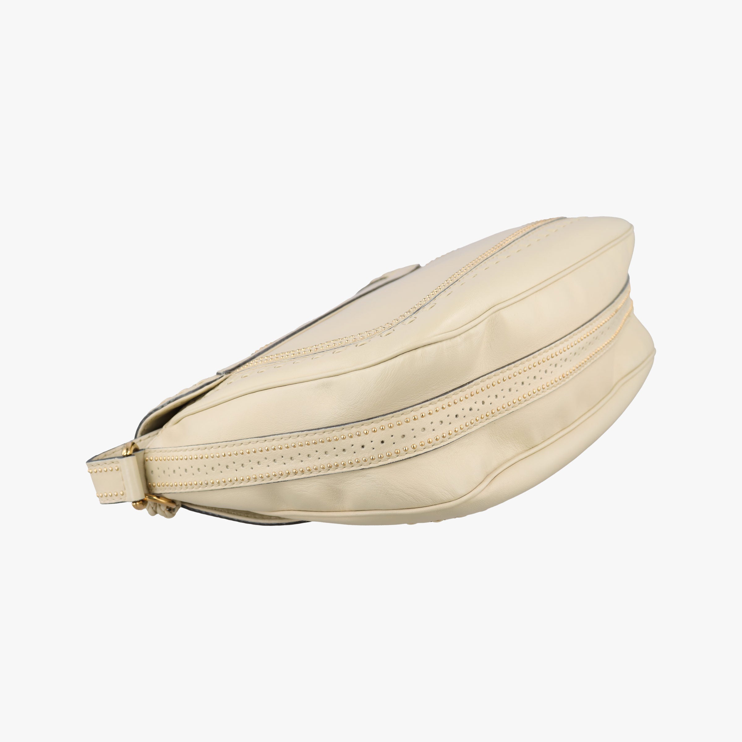 Pre-owned Gucci Snaffle Bit ivory Leather 263955 shoulderbag | stylenewstar