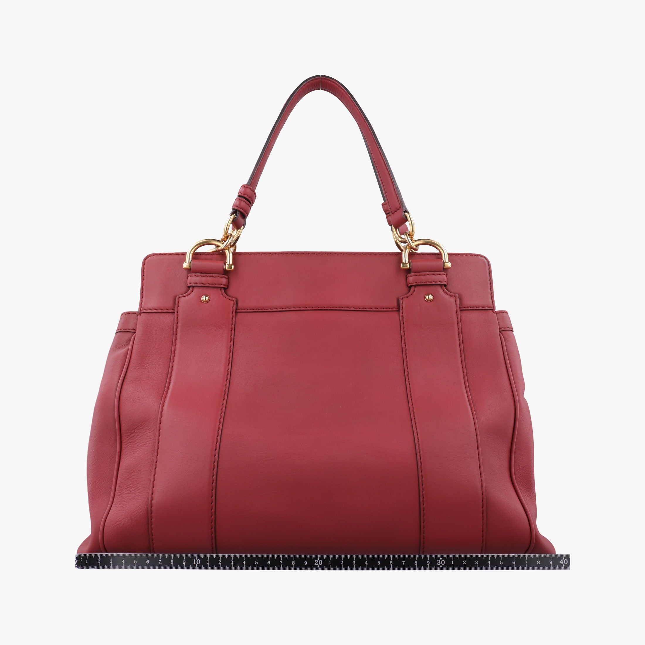 Pre-owned Gucci Smilla Tote Red Leather 269926 handbag | stylenewstar