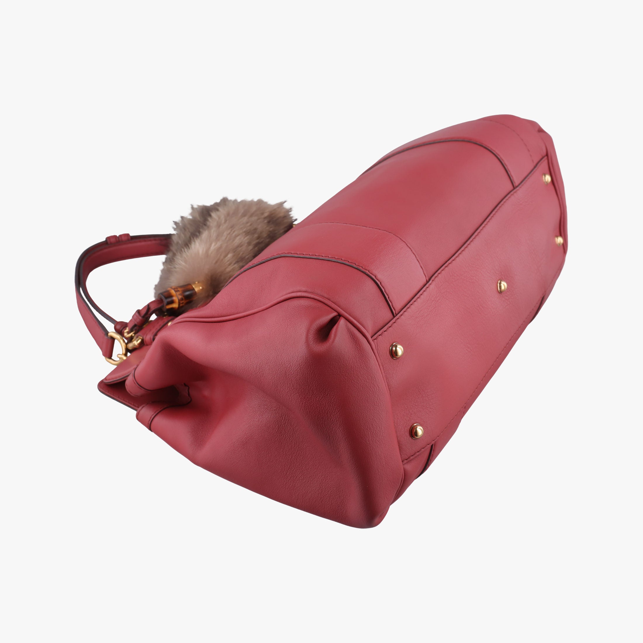 Pre-owned Gucci Smilla Tote Red Leather 269926 handbag | stylenewstar