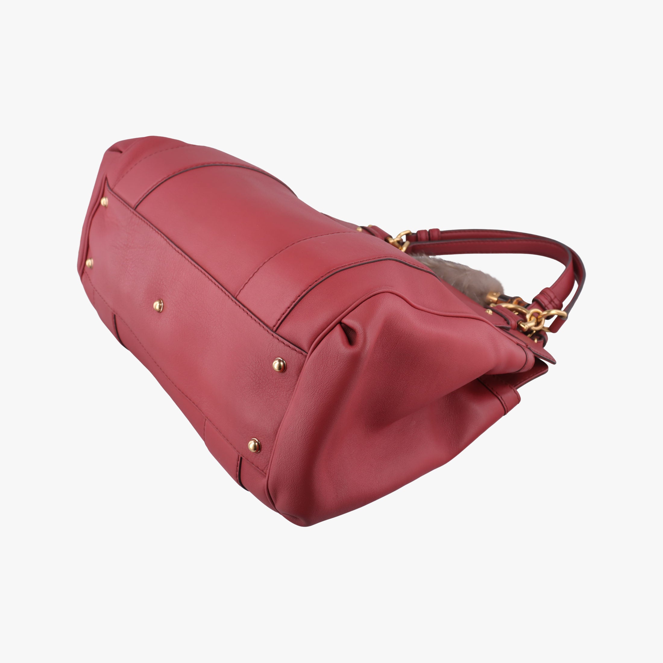Pre-owned Gucci Smilla Tote Red Leather 269926 handbag | stylenewstar