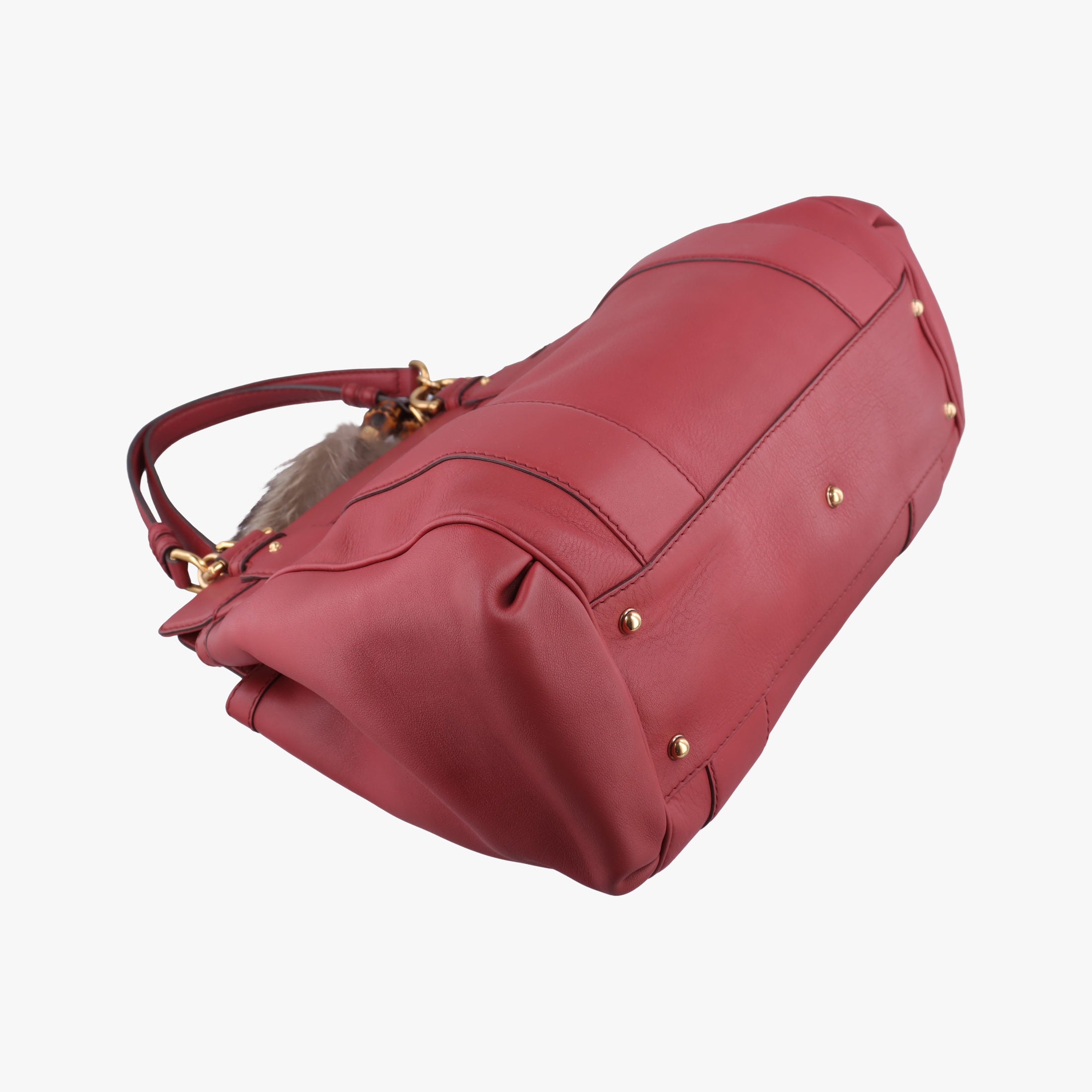 Pre-owned Gucci Smilla Tote Red Leather 269926 handbag | stylenewstar